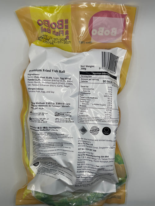 BOBO Premium Fried Fish Ball 250g