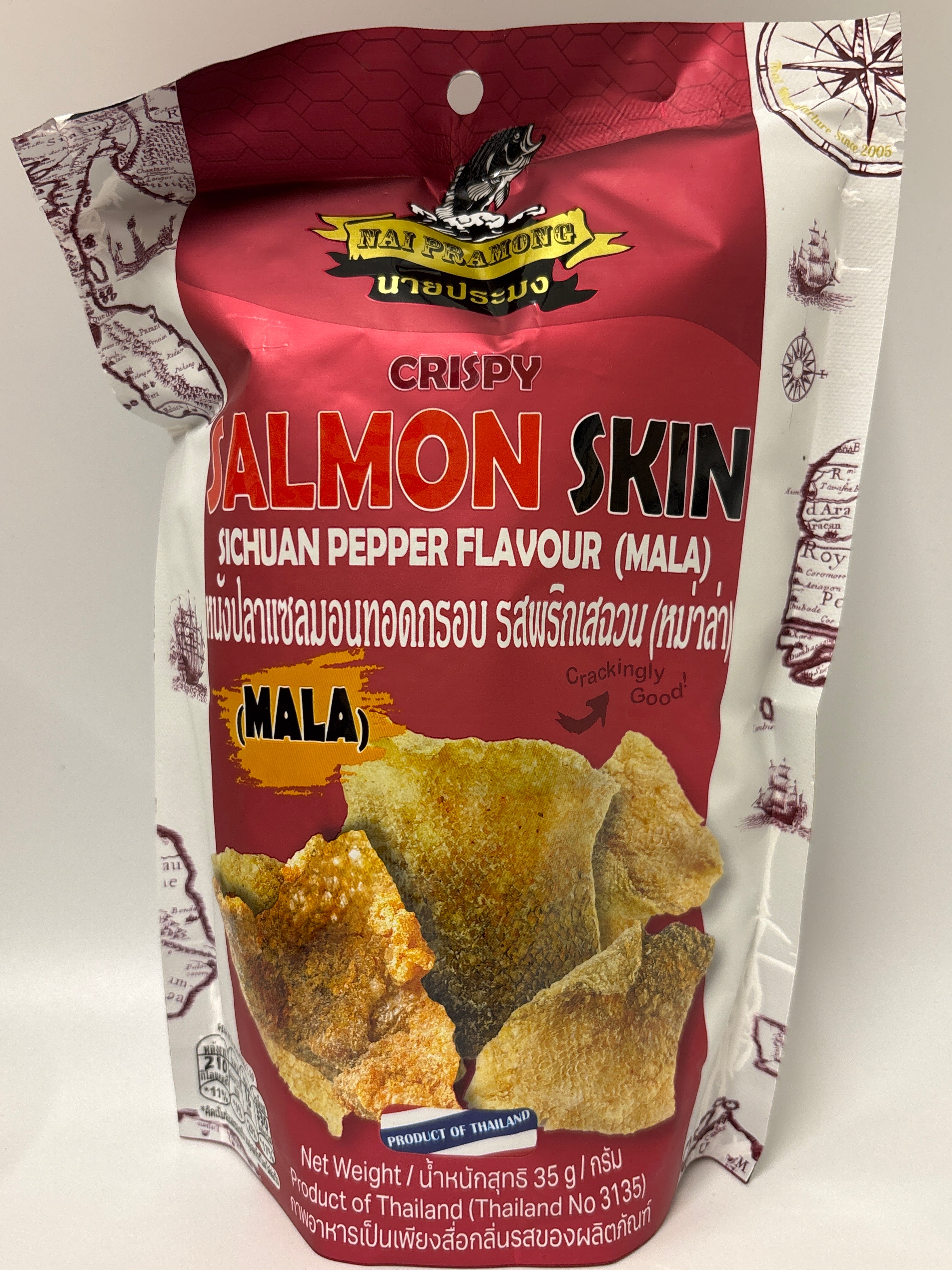 NAI PRAMONG Salmon Skin Sichuan Pepper Flavour (Ma