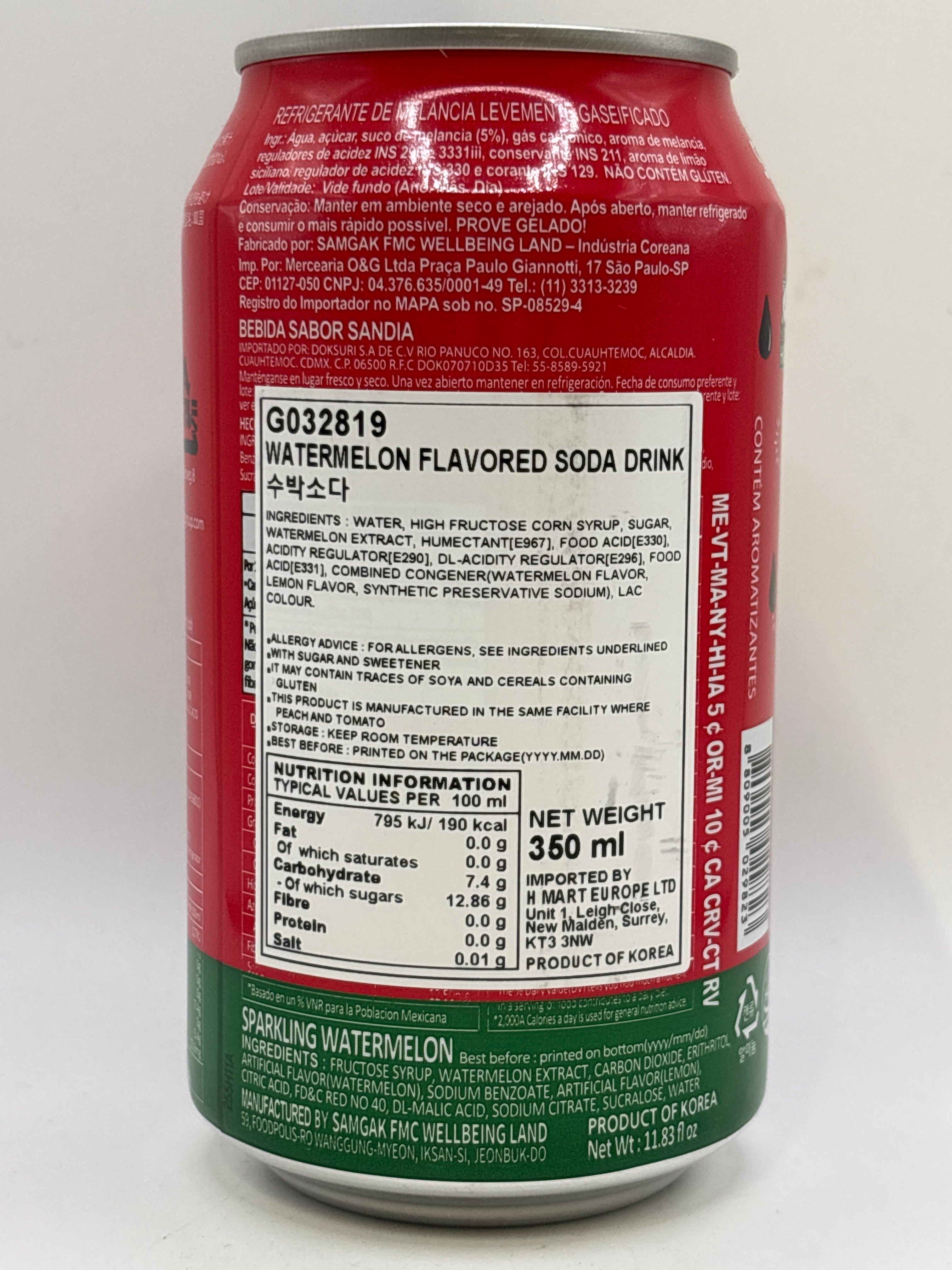SFC Watermelon Flavour Soda 350ML