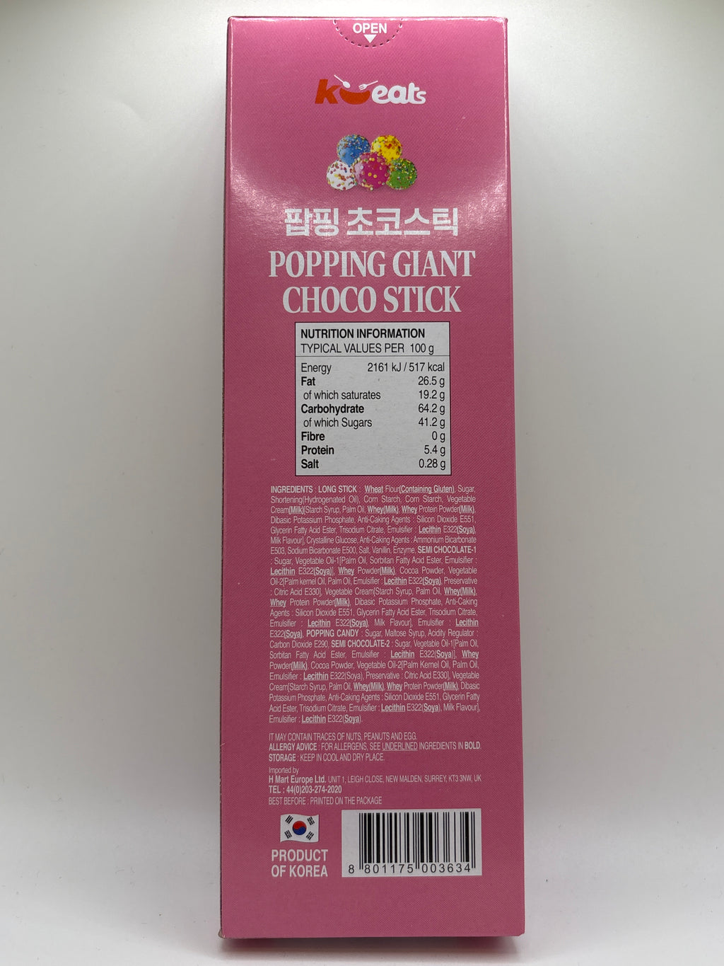 K-eats Choco Stick-Poping Candy 54G