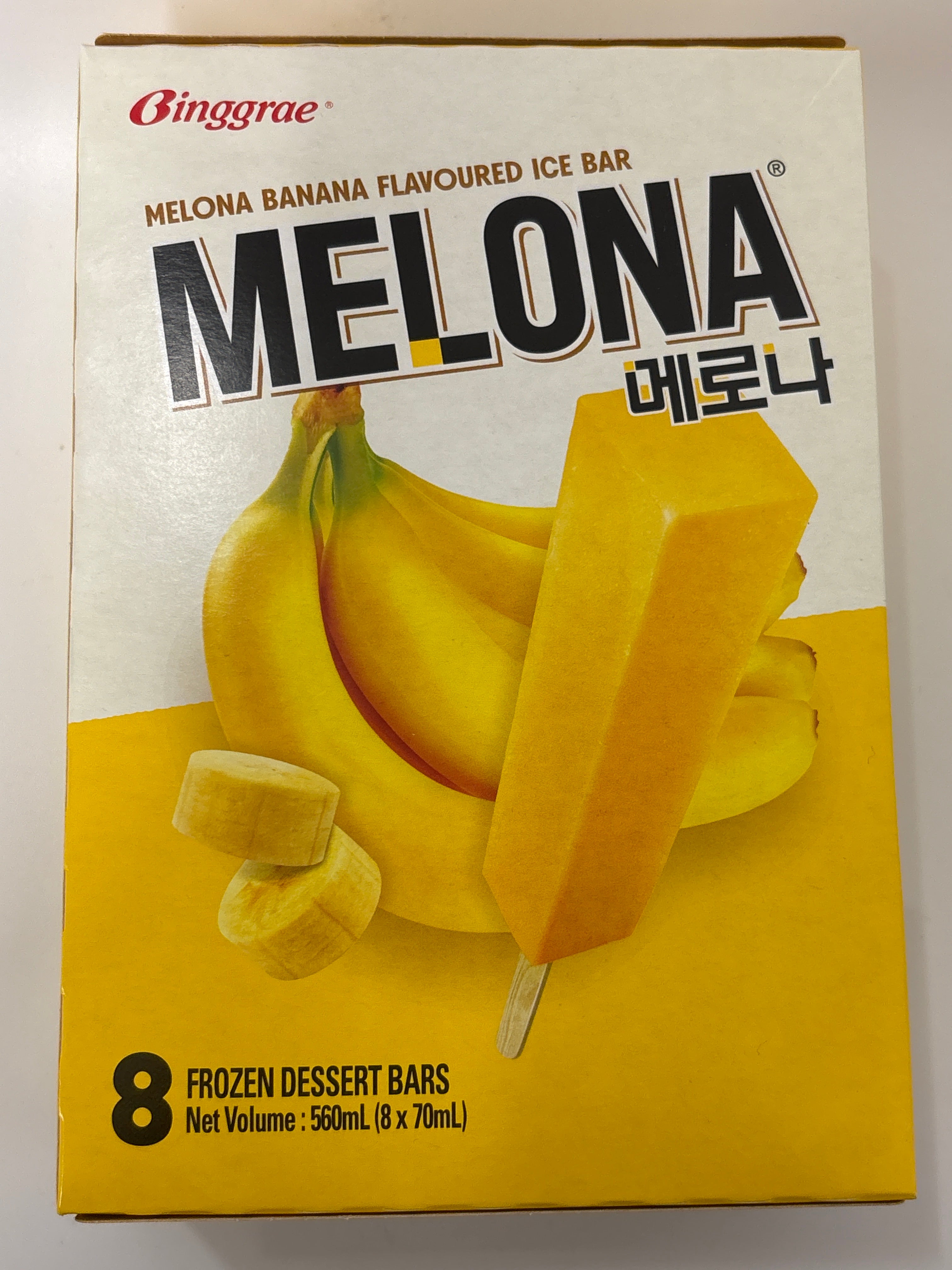 Binggrae Melona (Banana) 70ml x 8 (Frozen)
