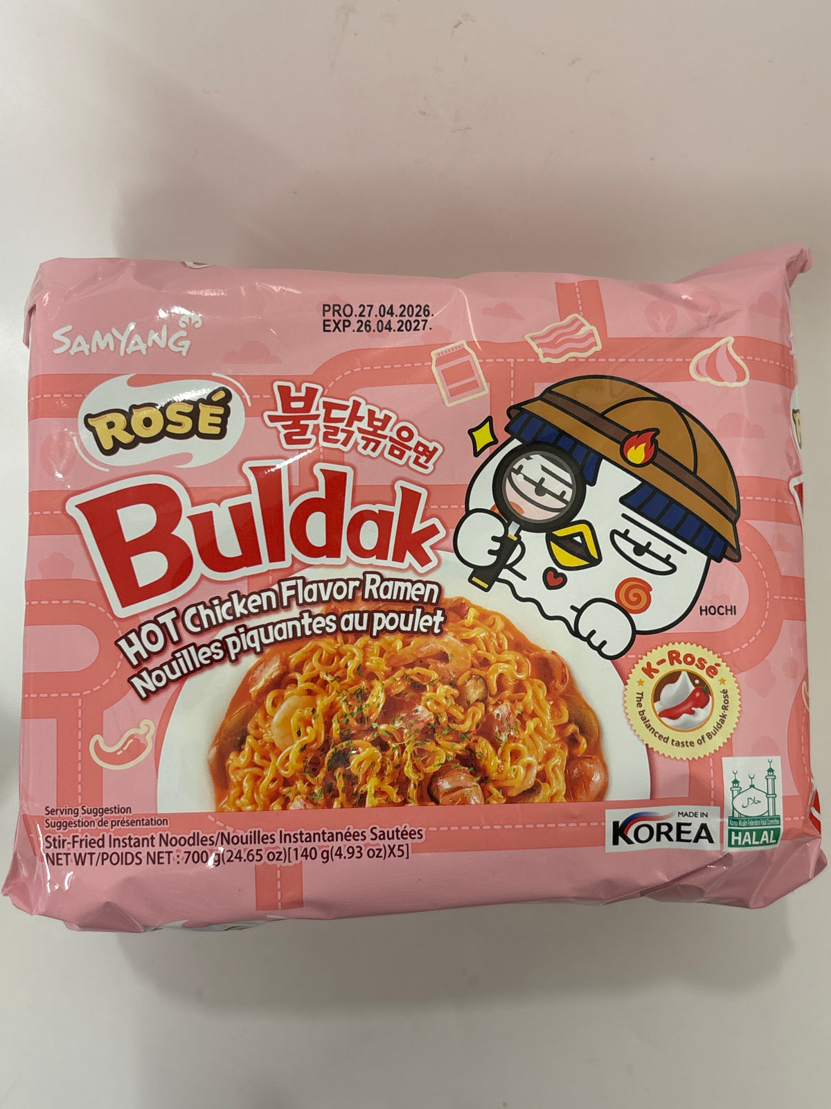 Samyang Hot Chicken Flavour Ramen - Rose 140g x 5