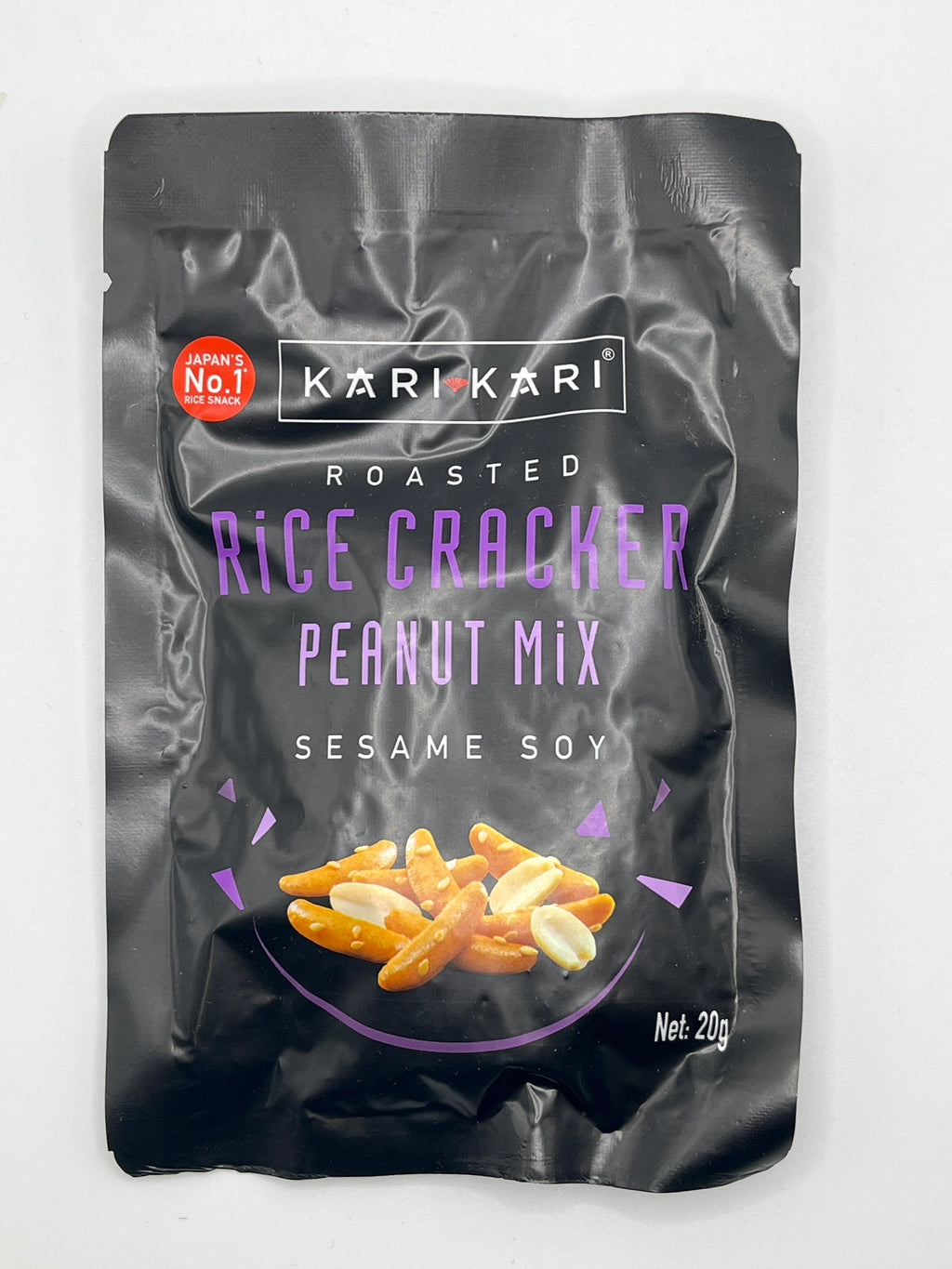KARI KARI Rice Crackers & Peanuts Sesame Soy 20g