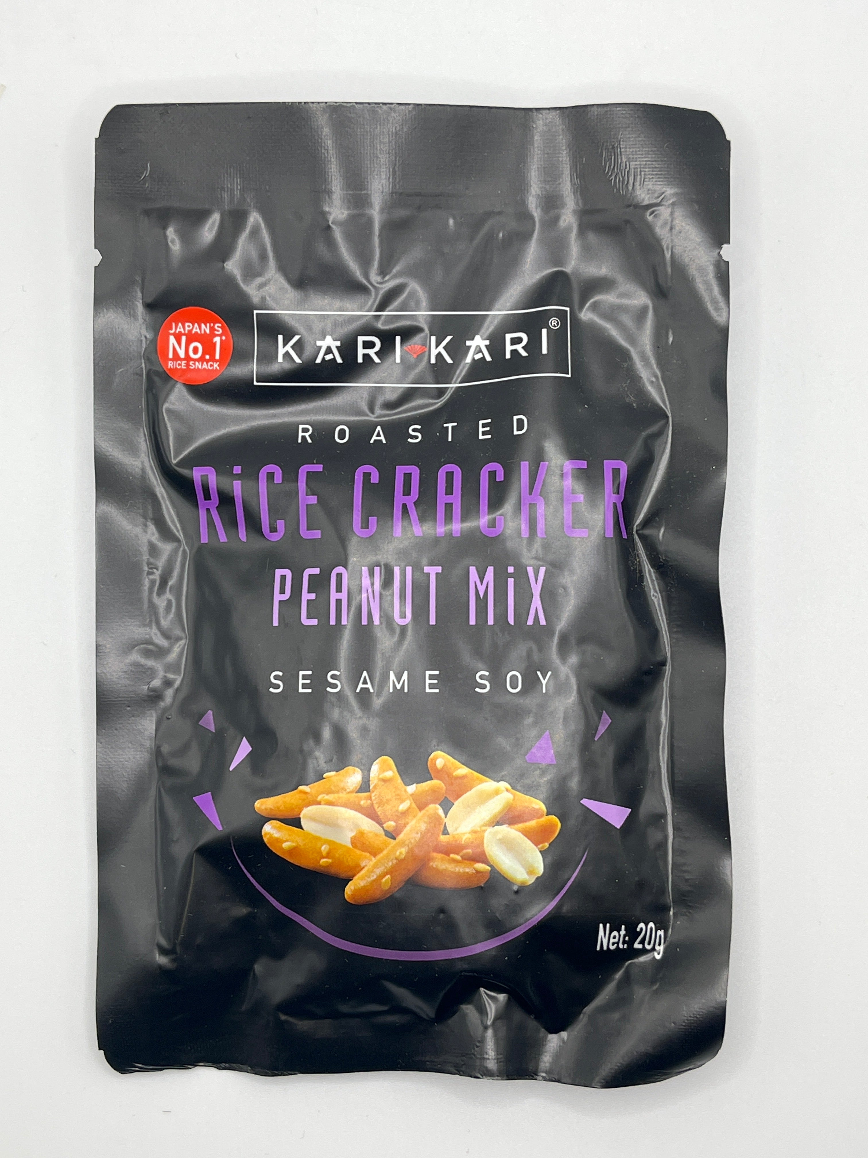 KARI KARI Rice Crackers & Peanuts Sesame Soy 20g