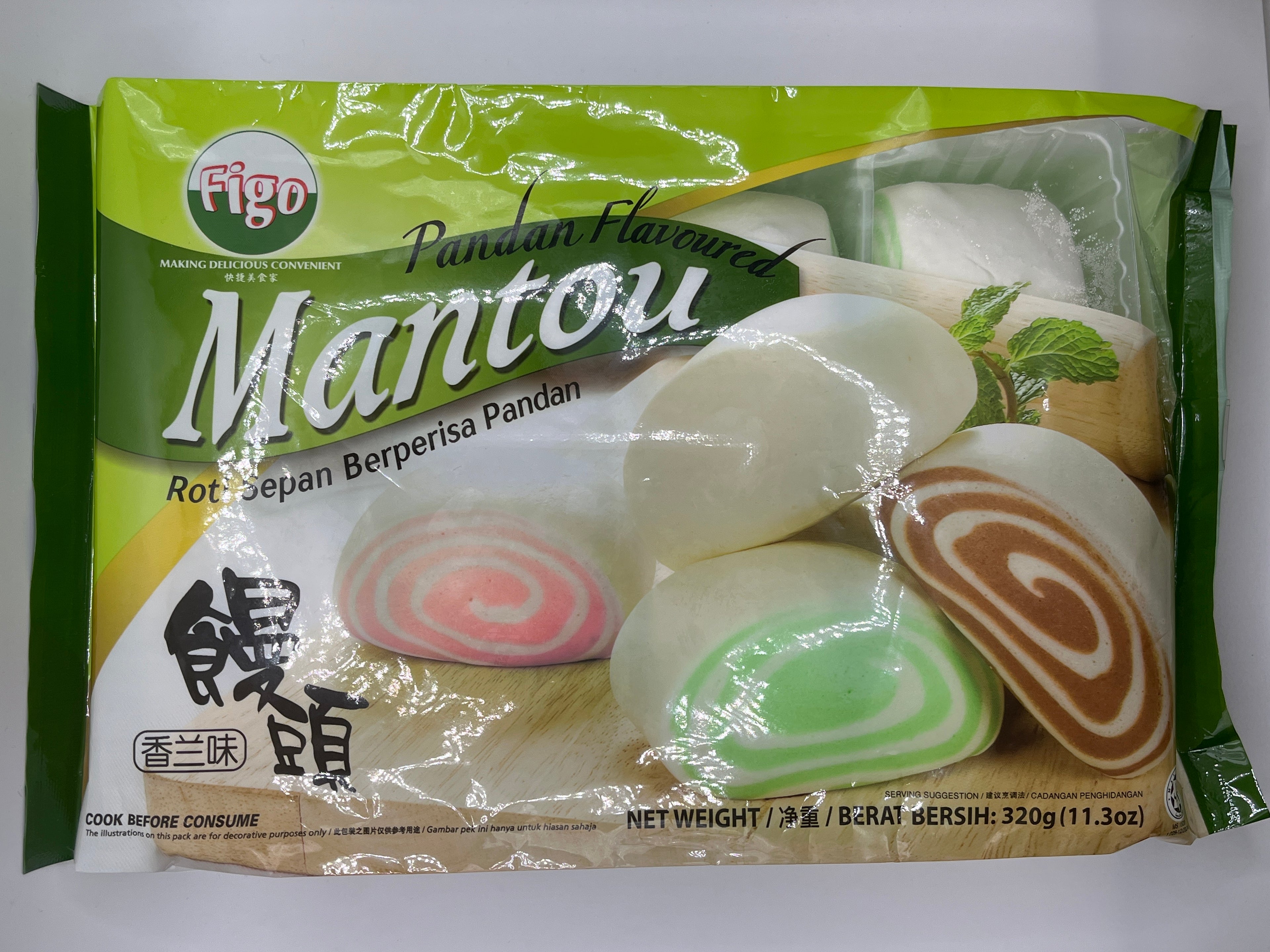 FIGO Pandan Mantou (8pcs) 320g