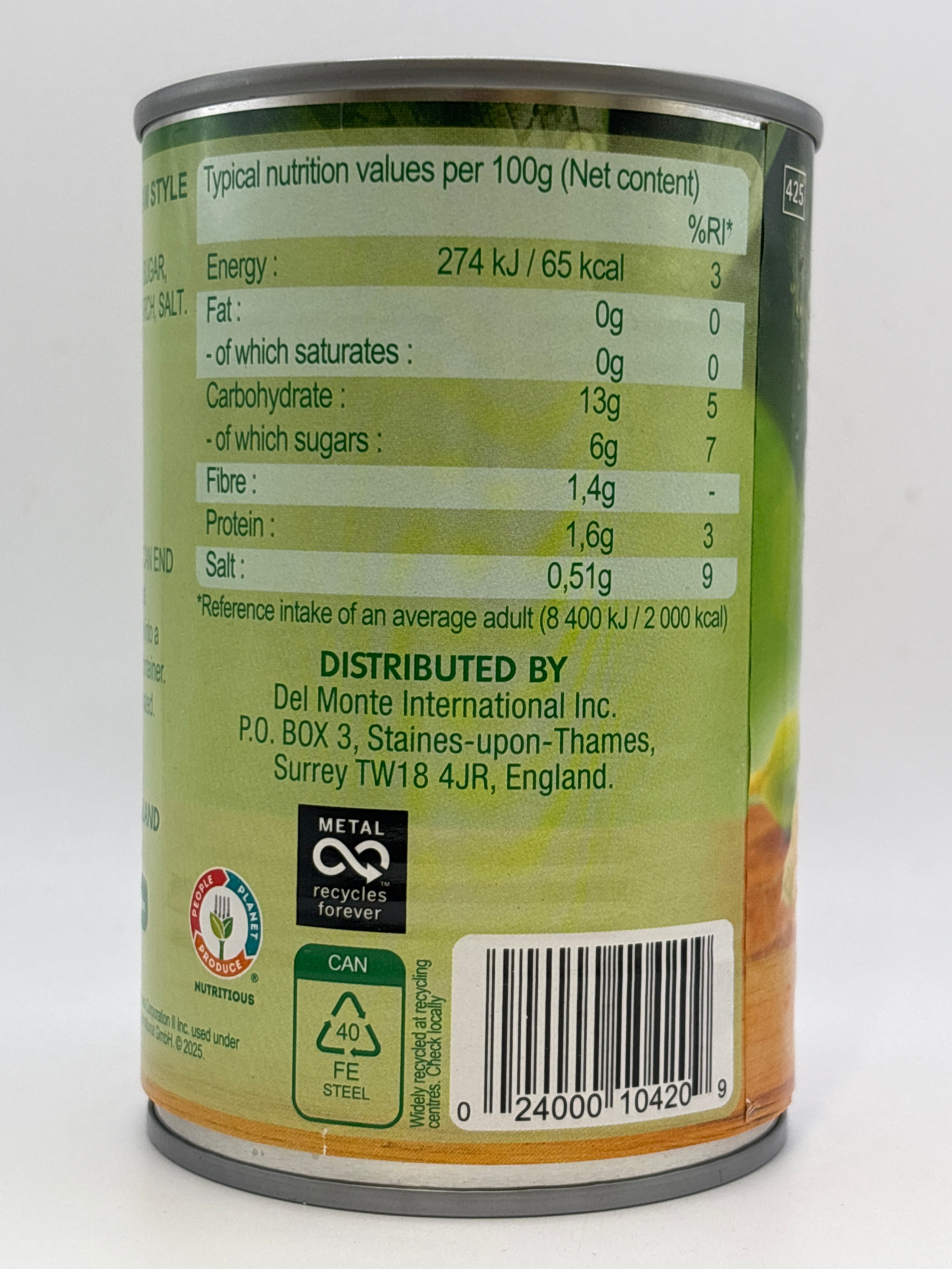 Del Monte Cream Style Sweet Corn 425g (Easy-to-Ope