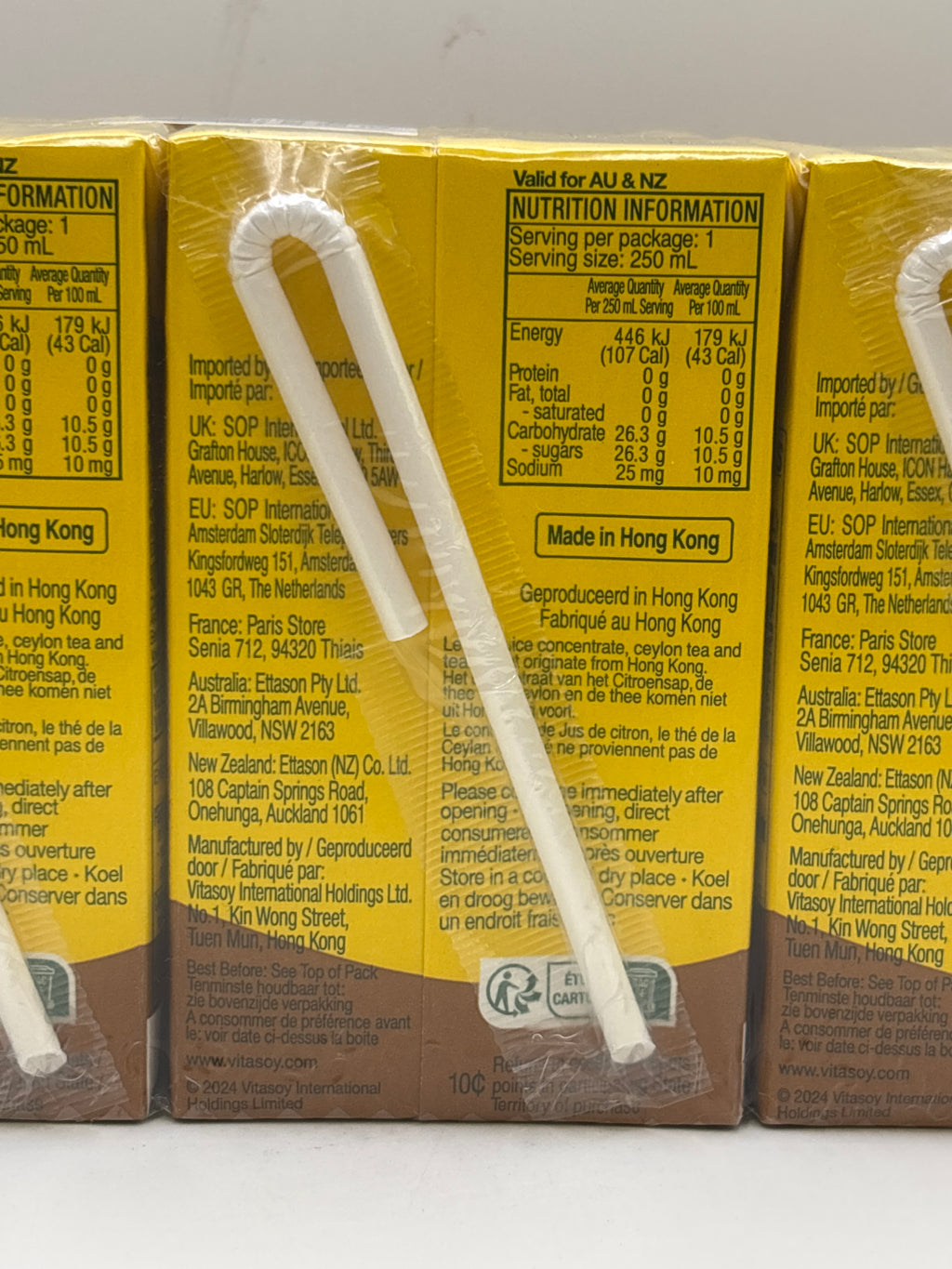 VITASOY Ceylon Lemon Tea 250mlx6