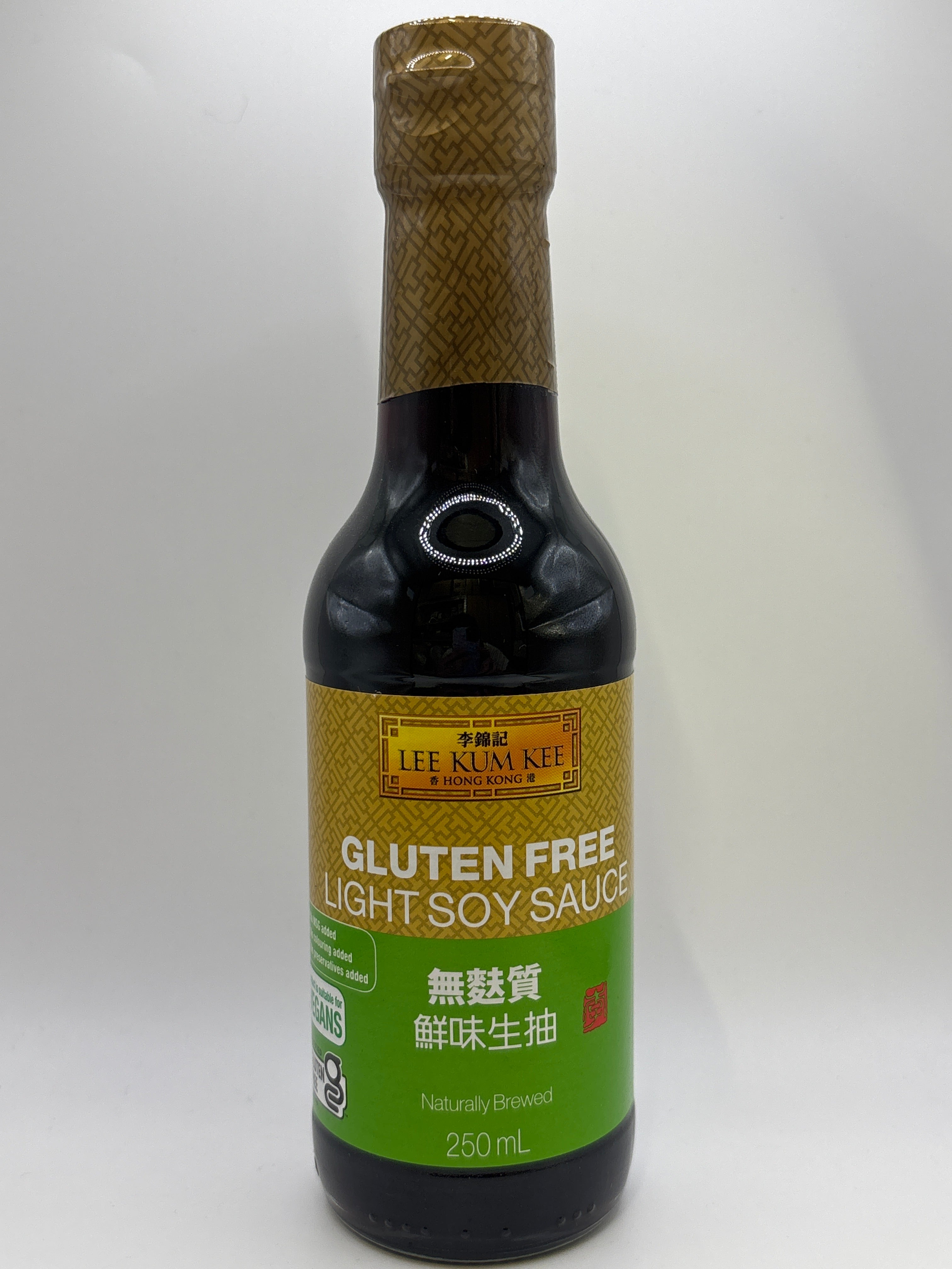 李錦記減鹽純釀造醬油（無麩質）250毫升
