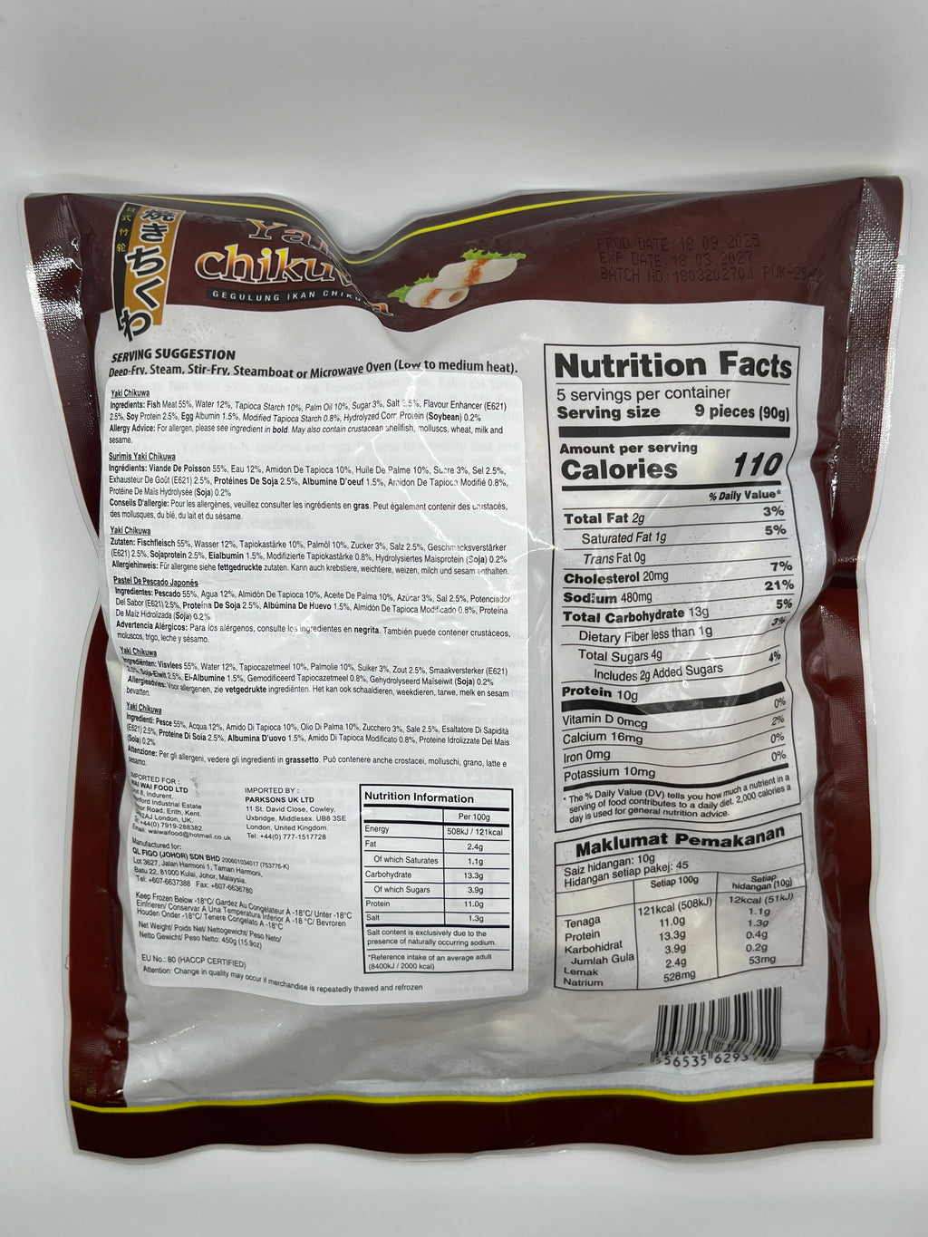 FIGO Yaki Chikuwa 450g