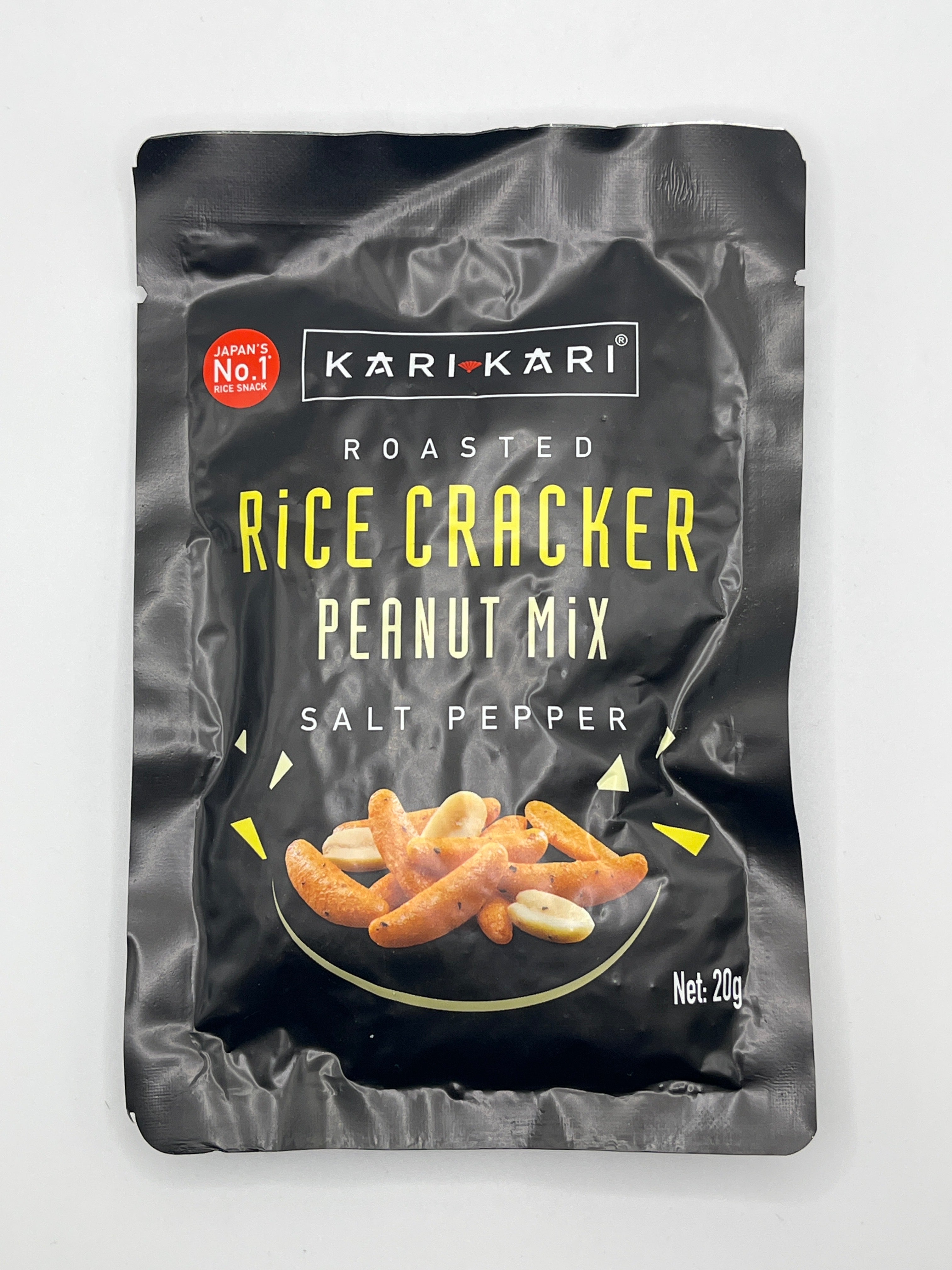 KARI KARI Rice Crackers & Peanuts Salt Pepper 20g