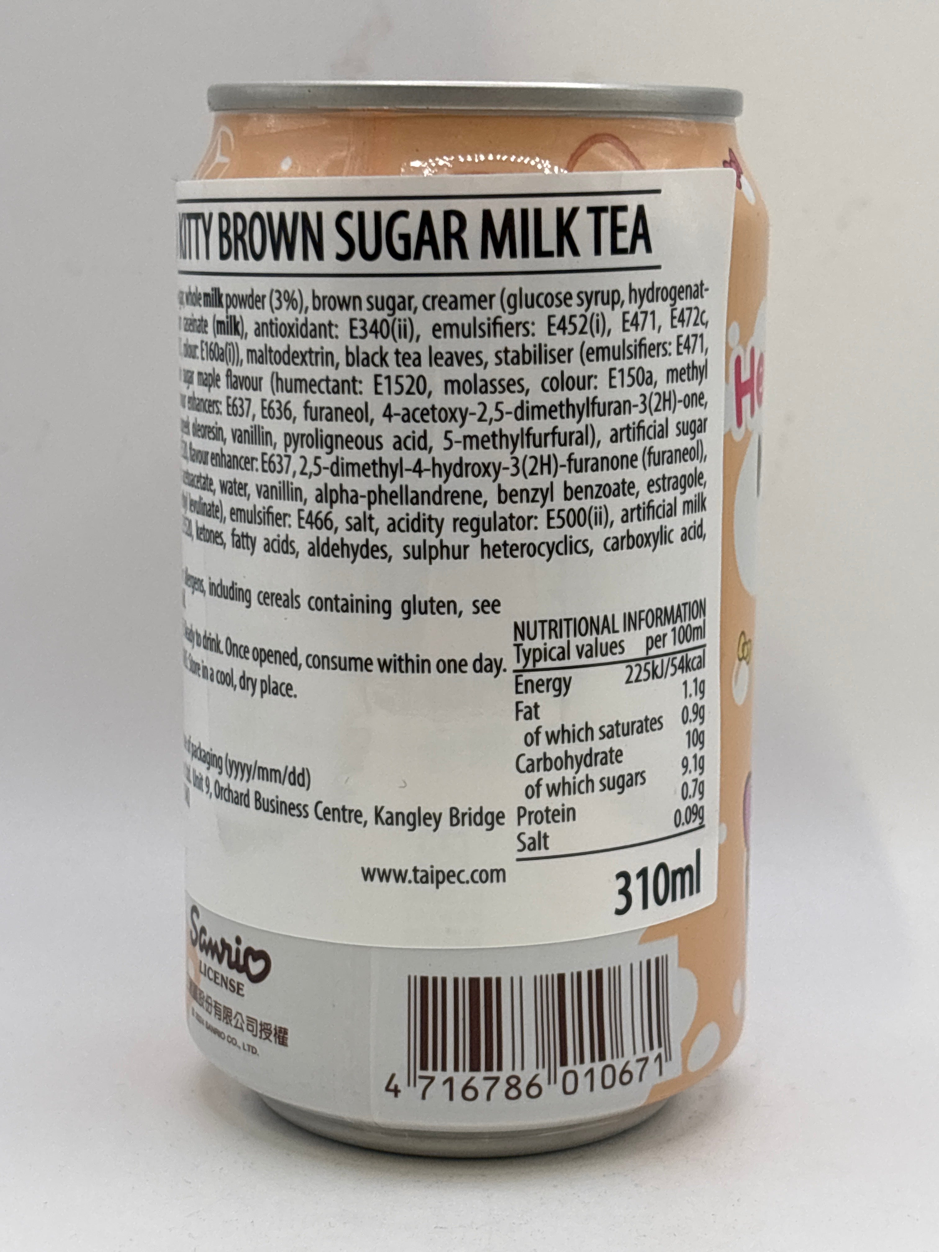 Hello Kitty Brown Sugar Milk Tea 310ml