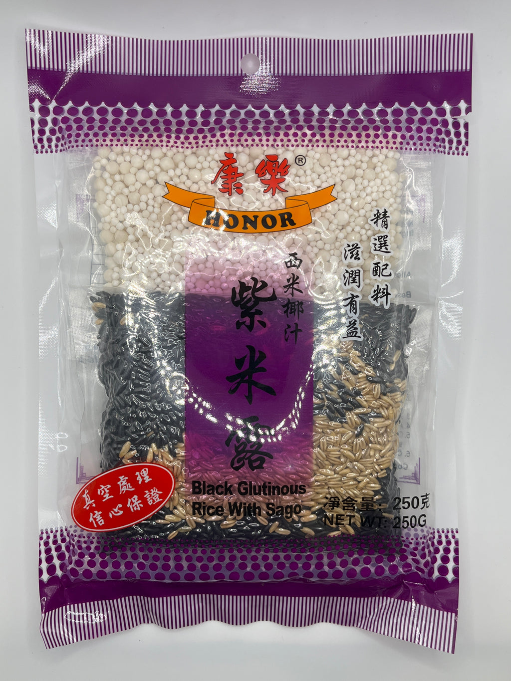 Honor Black Glutinous Rice w/ Sago 250g