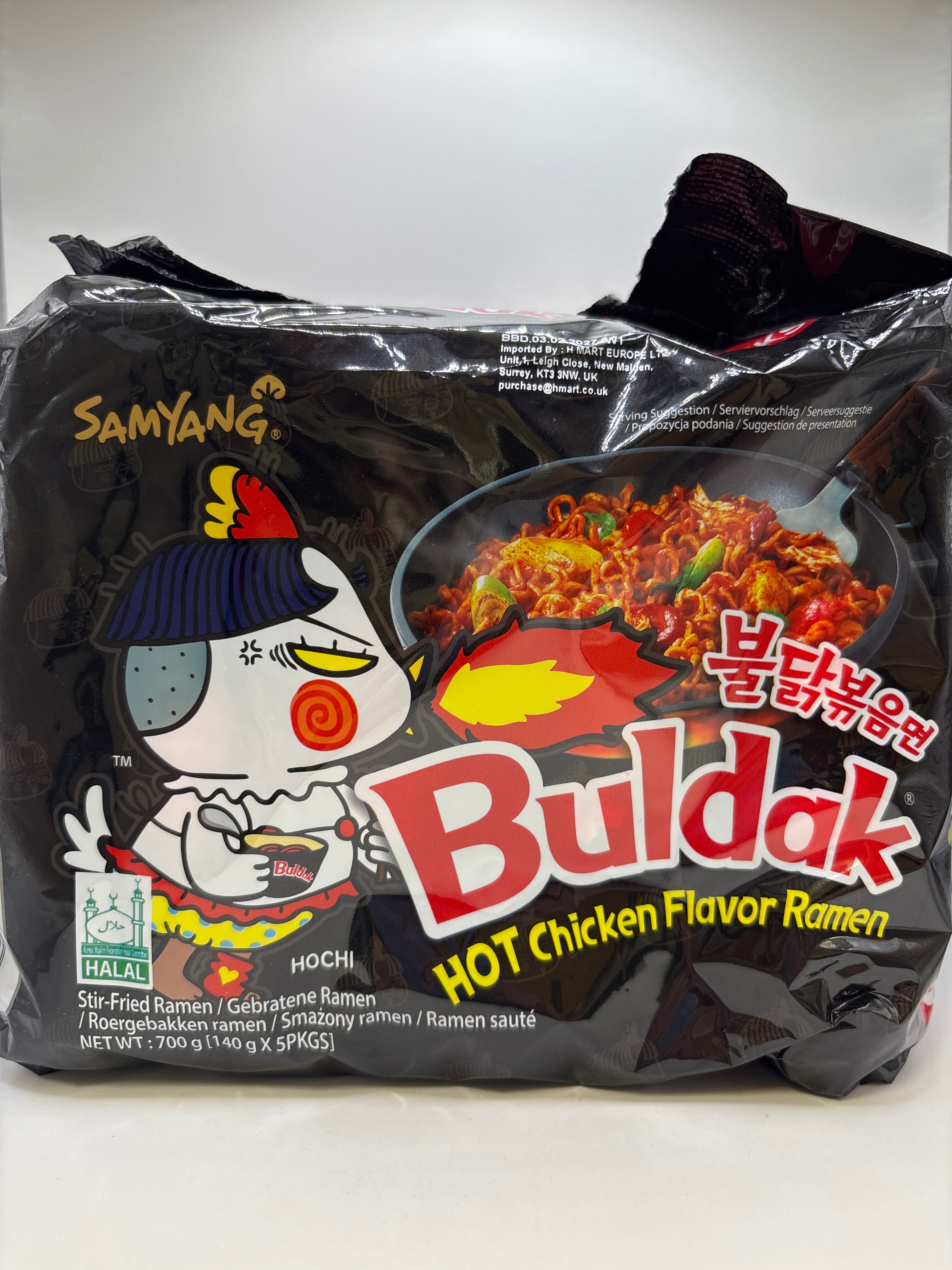 三養辣雞肉風味鐵板炒麵140克 x 5