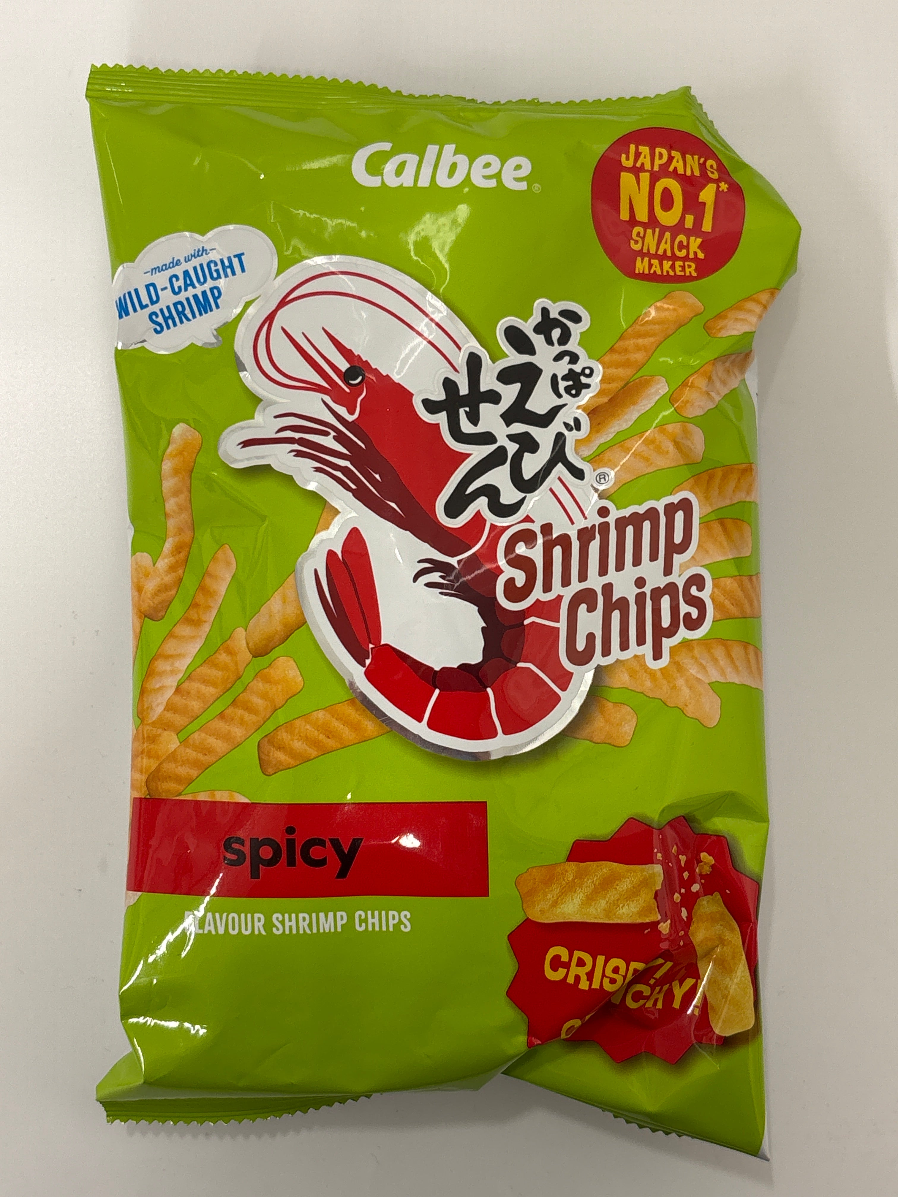 Calbee Prawn Crackers Spicy 90g
