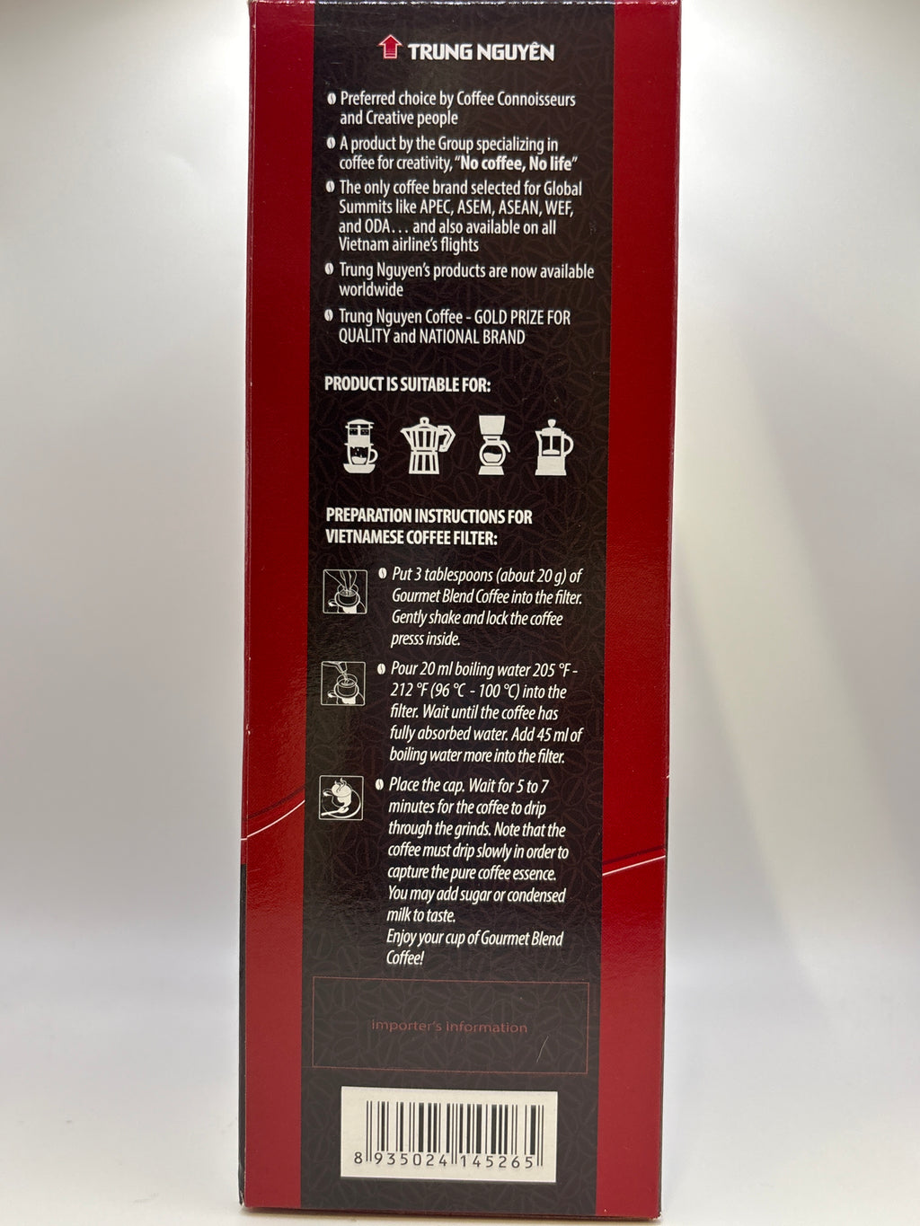 TRUNG NGUYEN Gourmet Blend Ground Coffee 500g