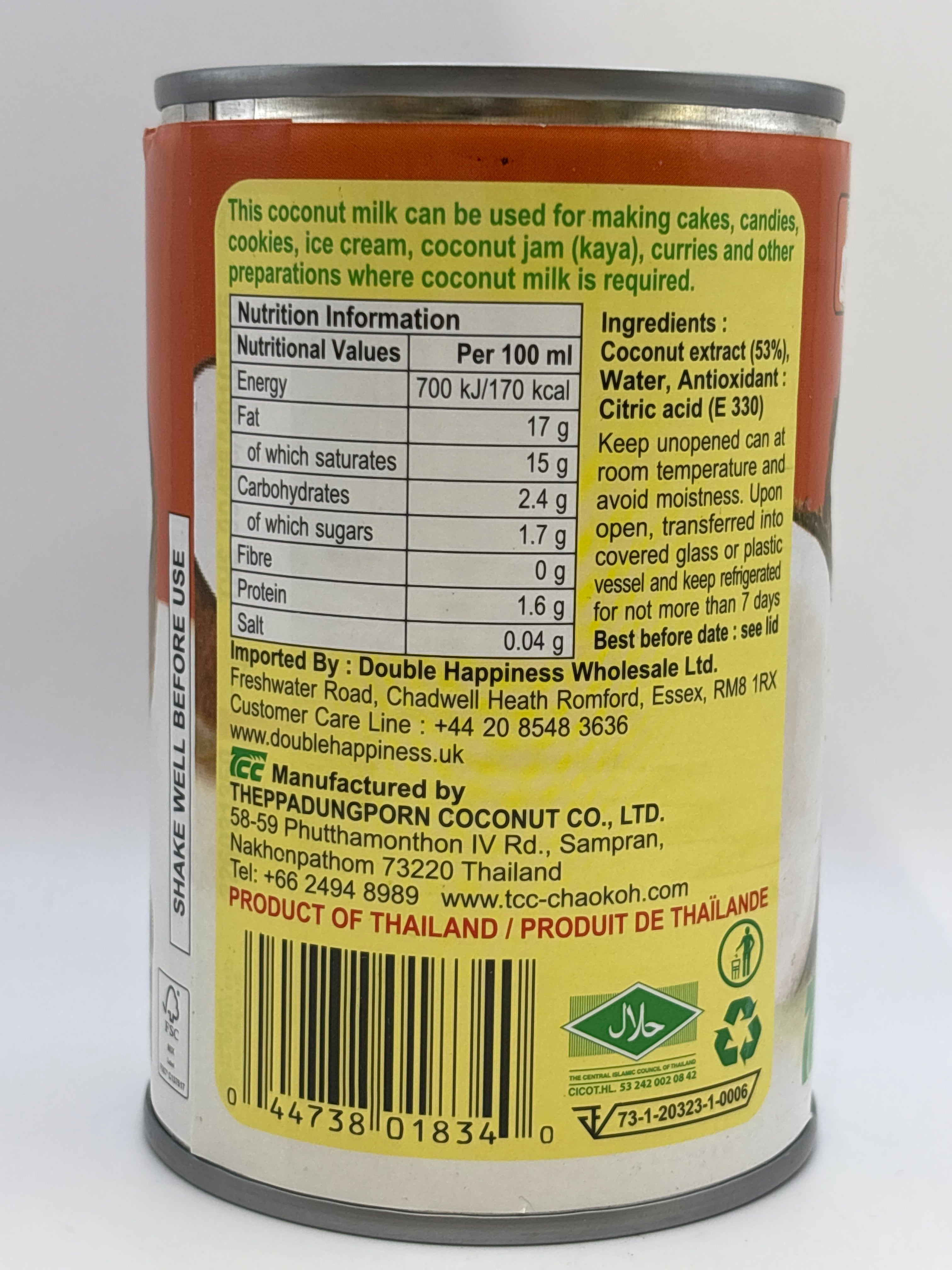 Chaokoh Coconut Milk 400ml