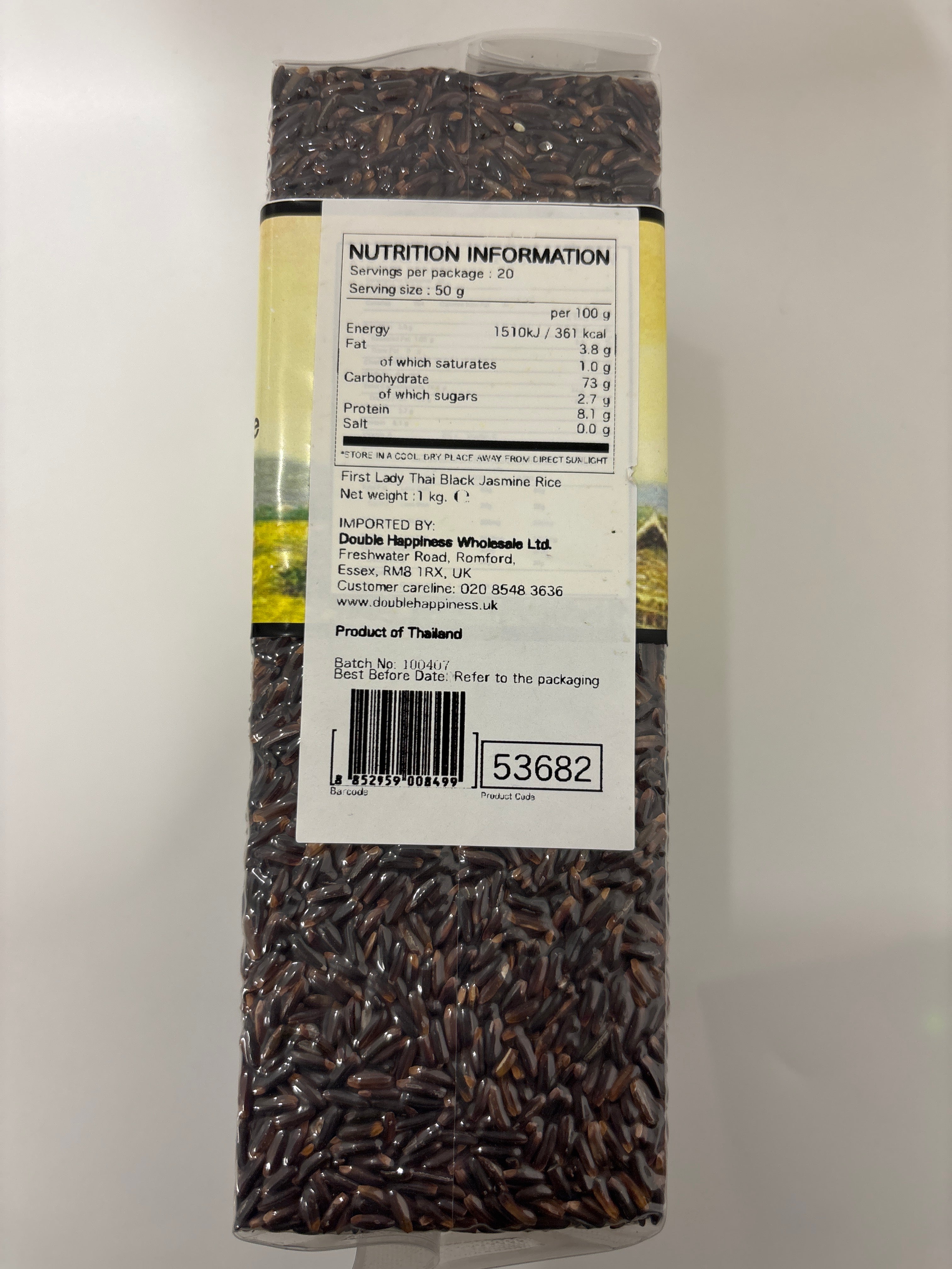 First Lady Black Jasmine Rice 1kg