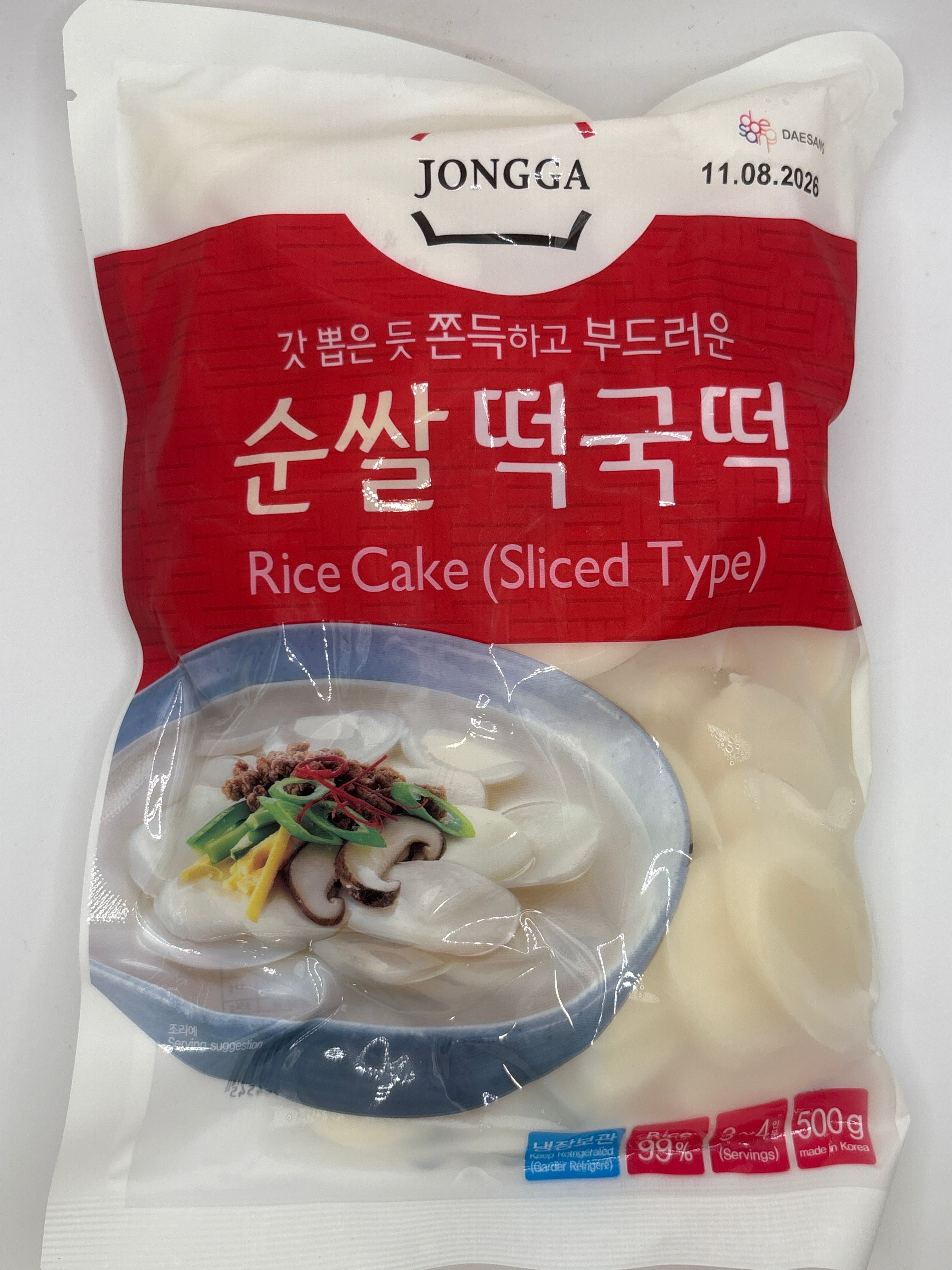 DS Jongga Rice Cake(Sliced) 500G