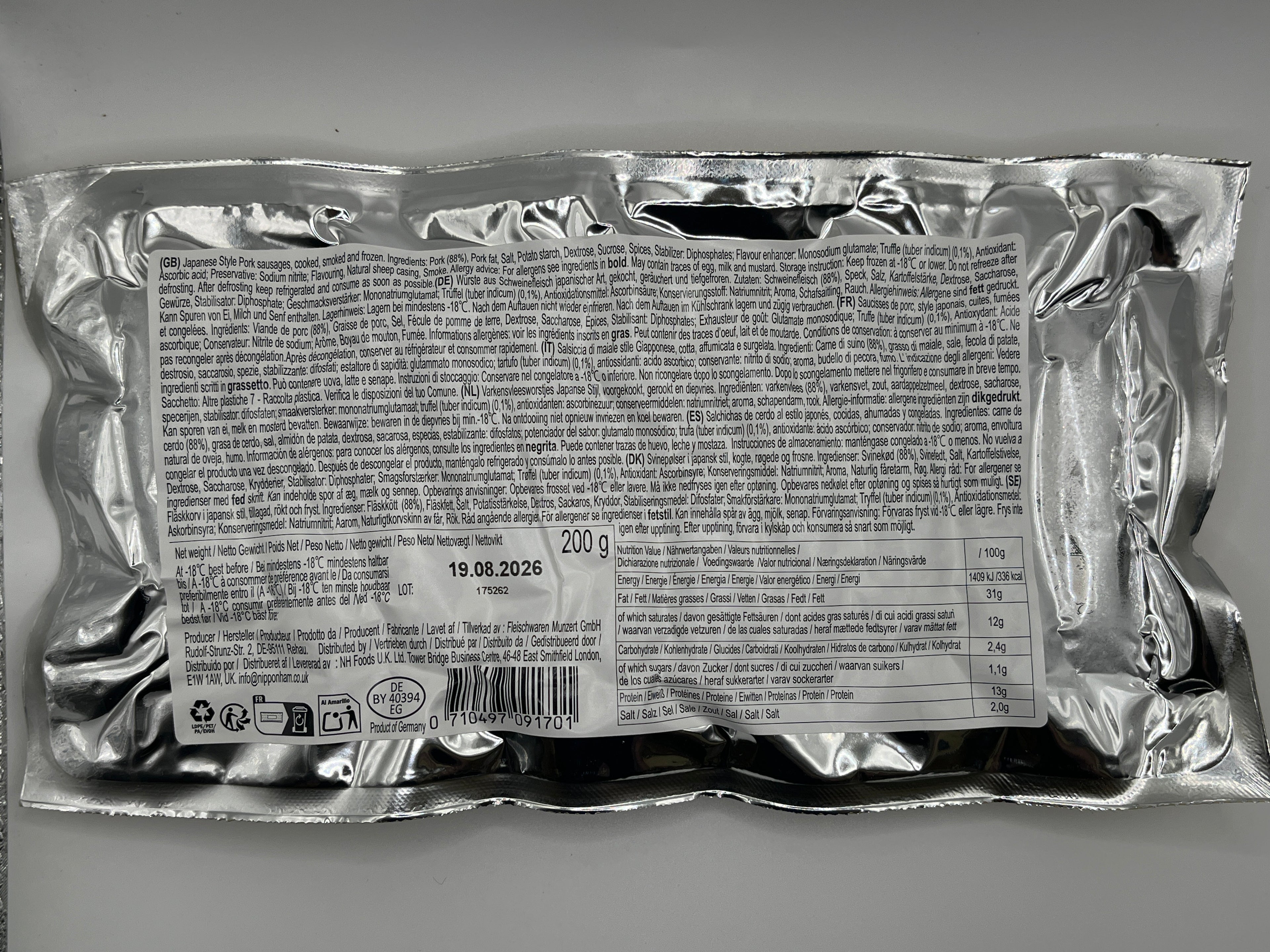 NPH Japanese Truffle Sausage 200g (Frozen)