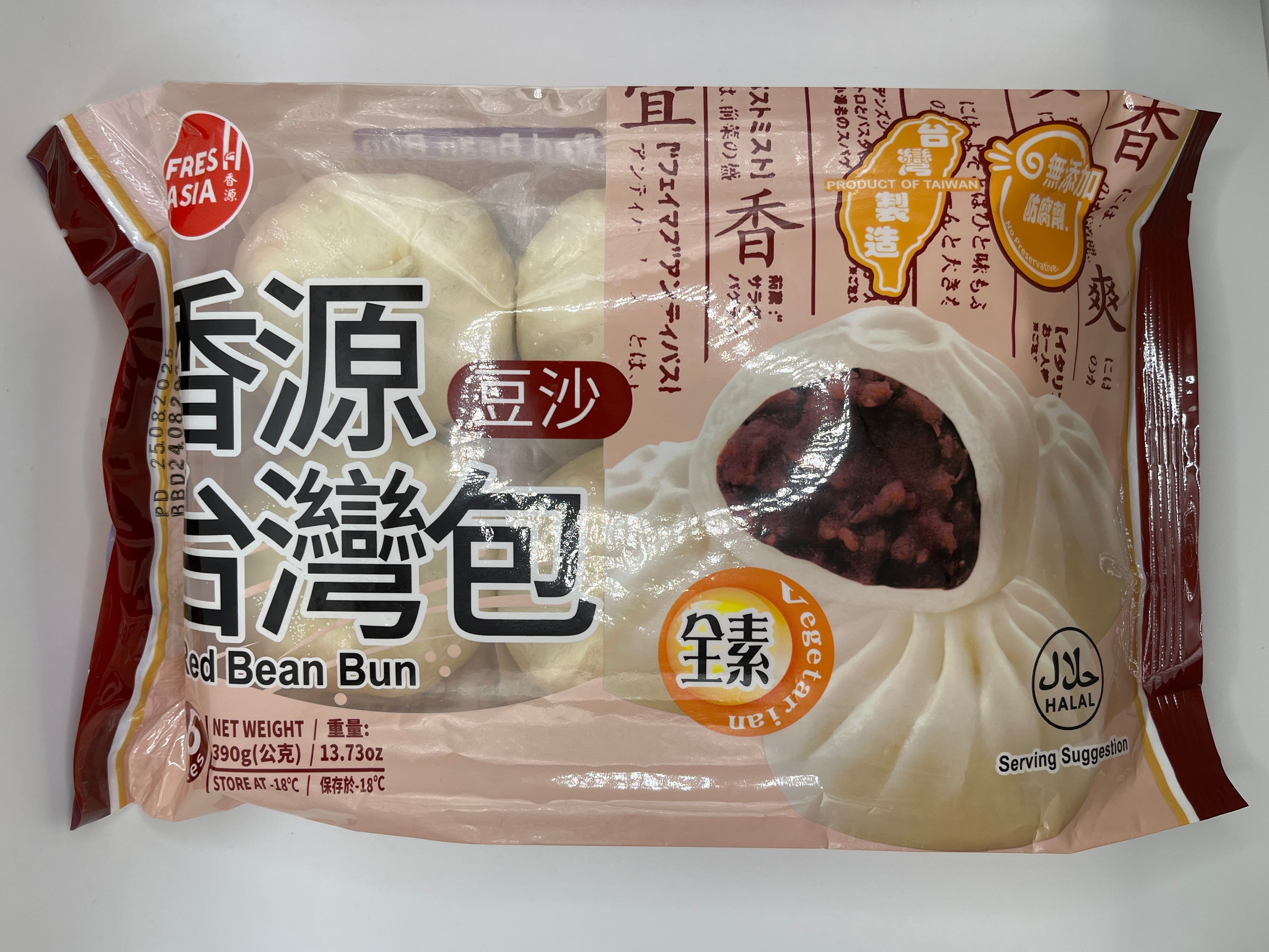 鮮亞台灣紅豆包 390克