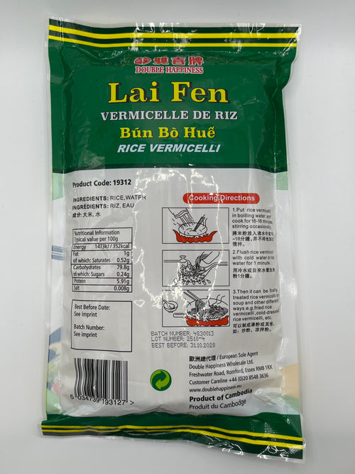 Double Happiness Lai Fen Rice Vermicelli 400g