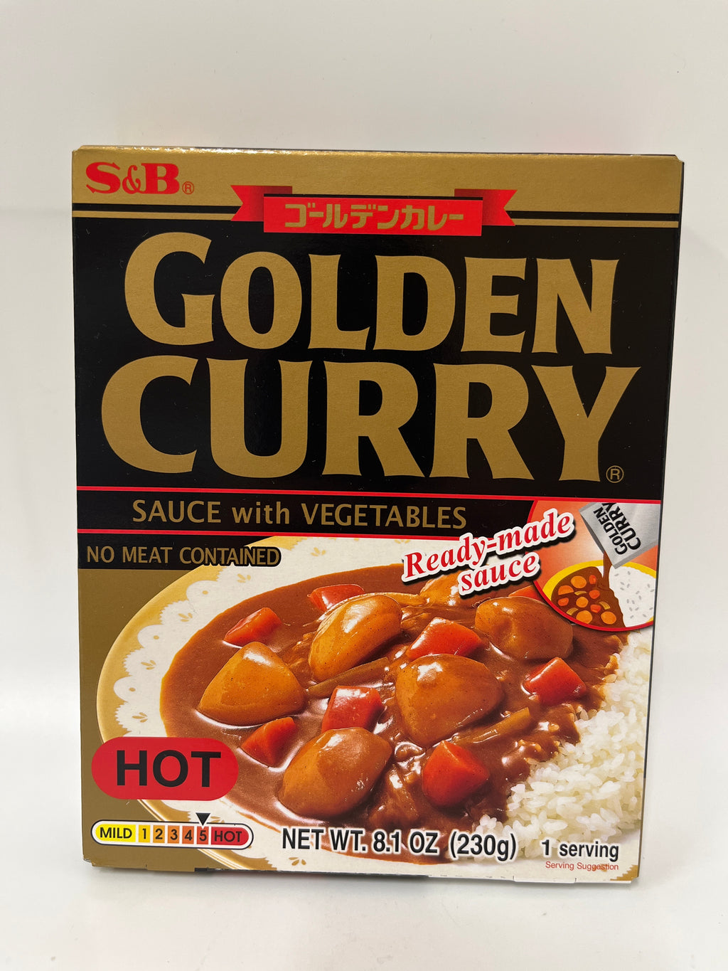 S&B Instant Curry Sauce With Vegetable (HOT) 230g