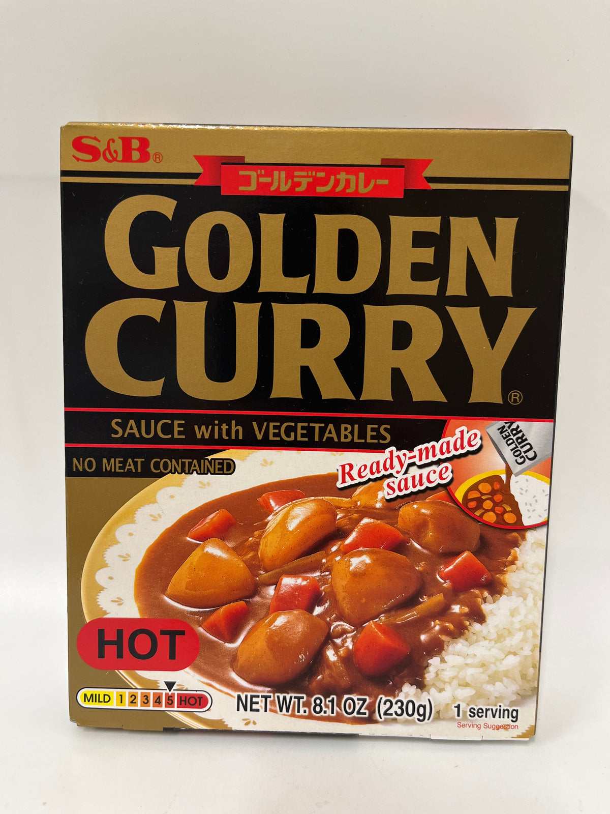 S&B Instant Curry Sauce With Vegetable (HOT) 230g
