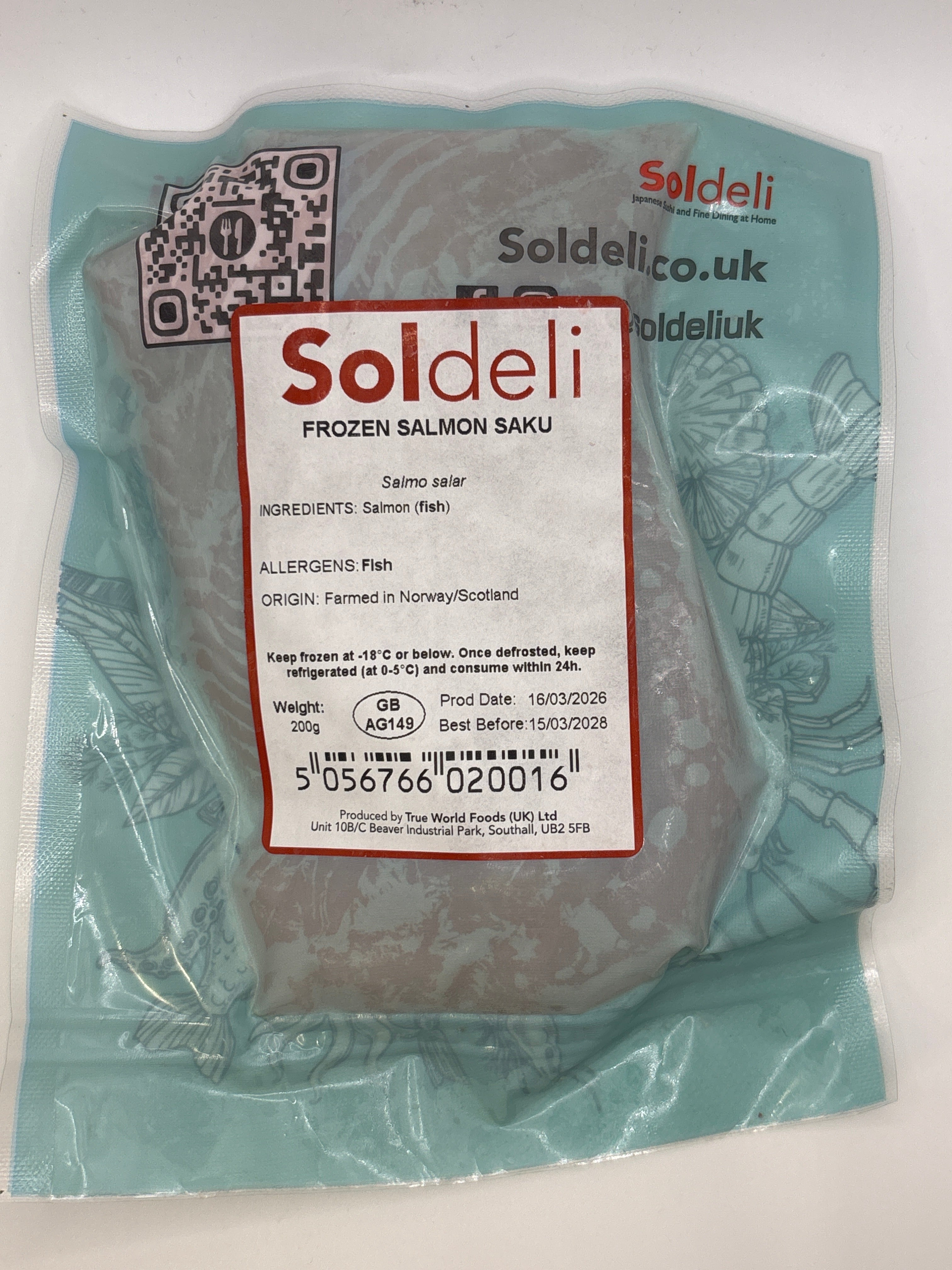 Soldeli Salmon Saku 200g