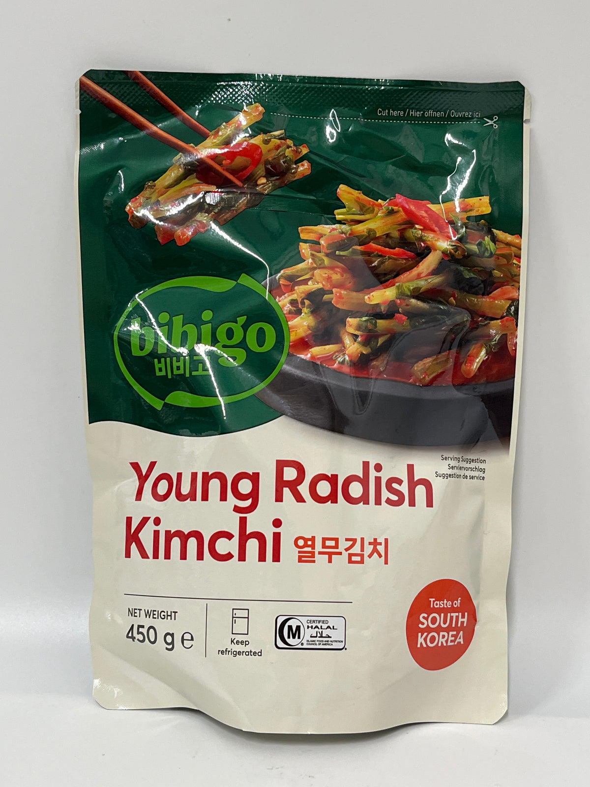 CJ Bibigo Young Radish Kimchi 450g
