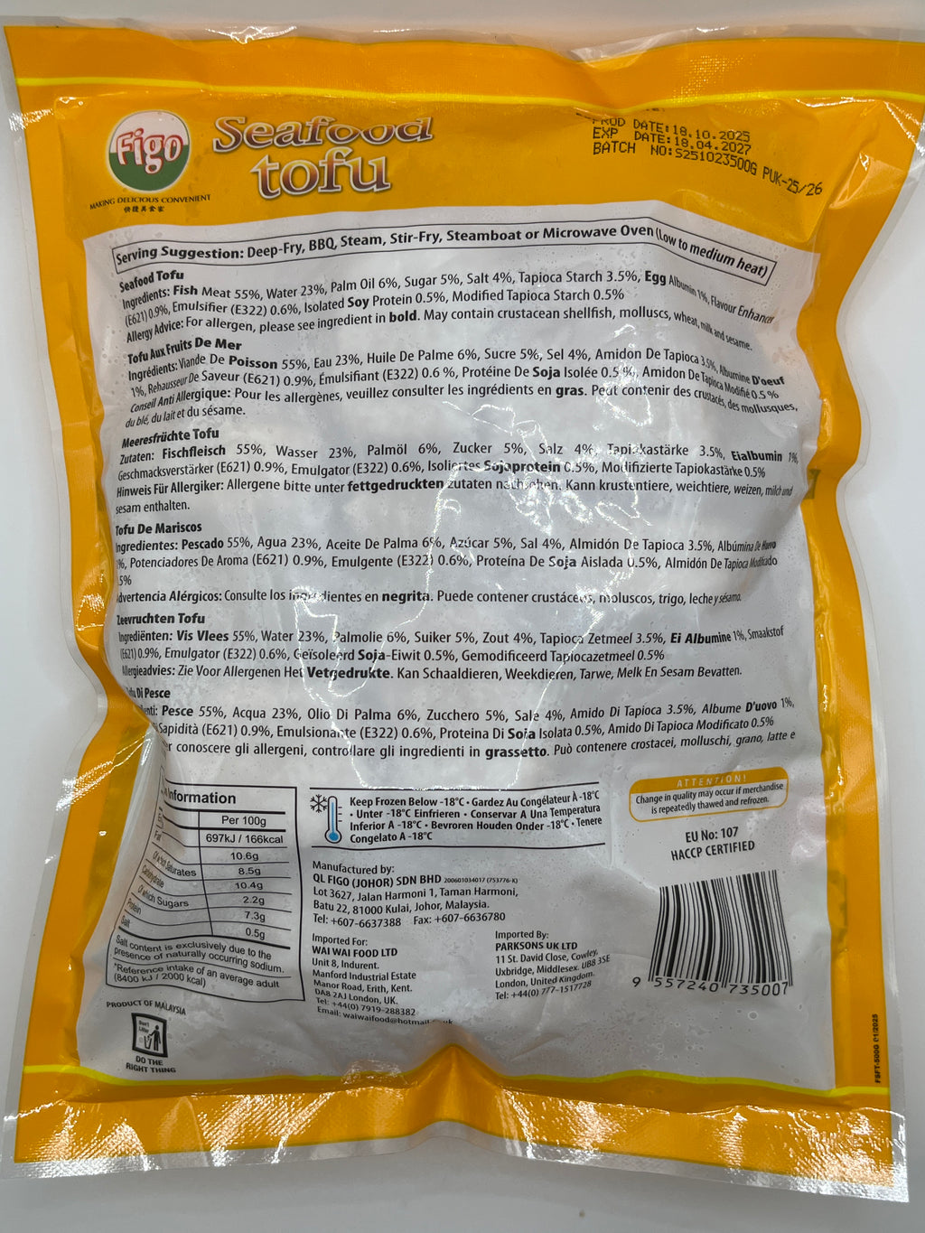 Figo Seafood Tofu 500g