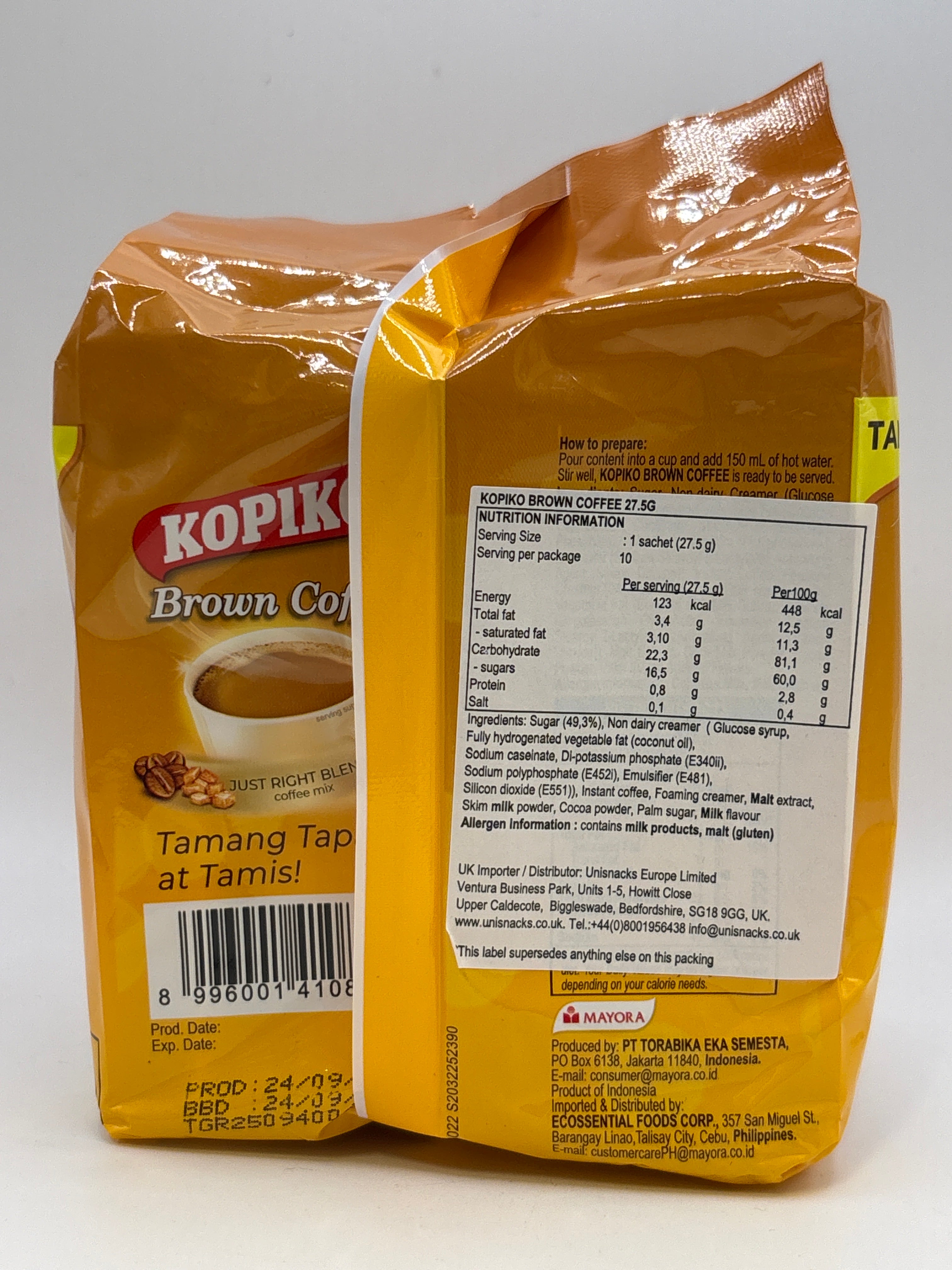 KOPIKO Brown Coffee 10x27.5g