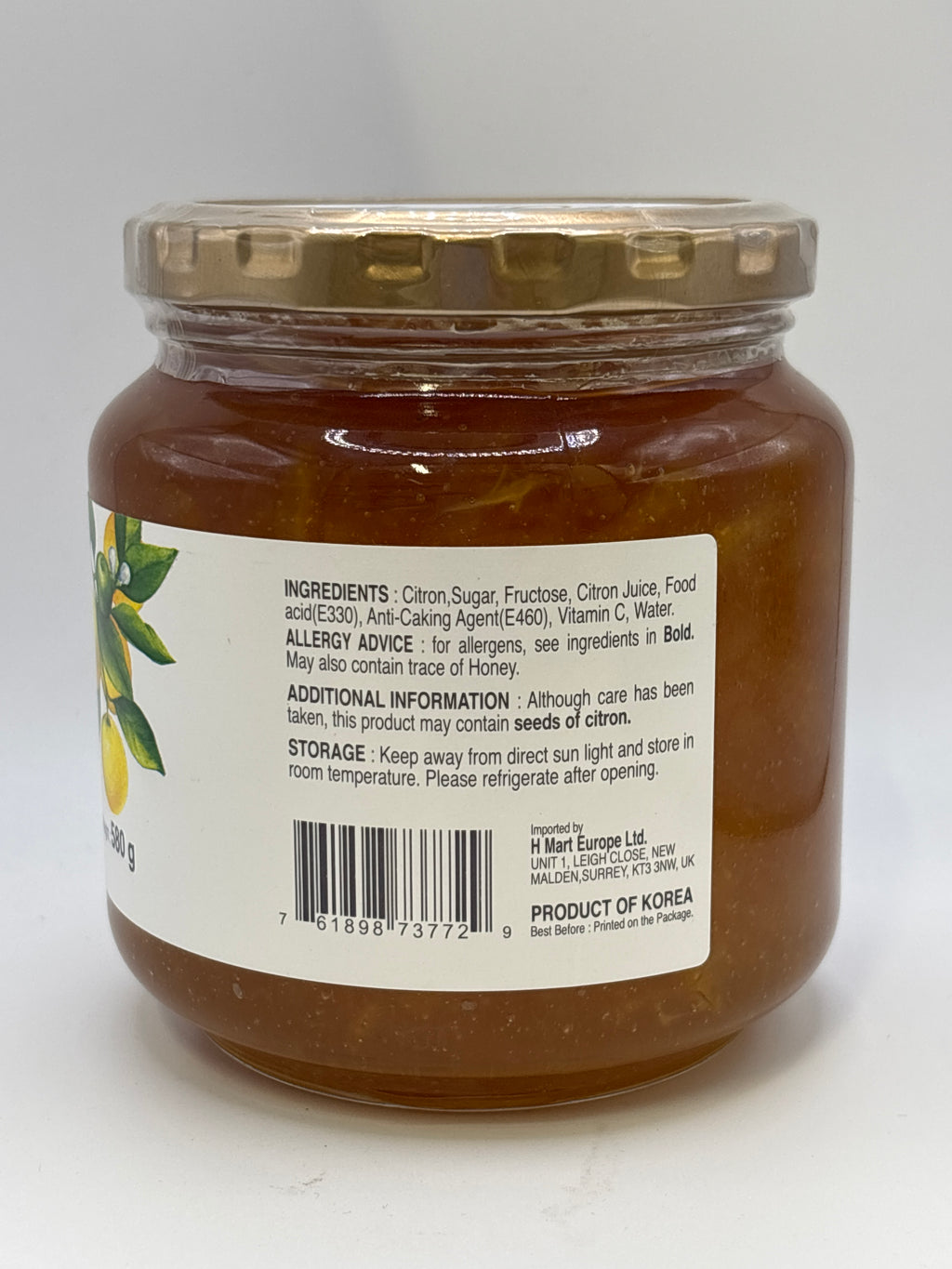 K EATS Citron Tea(Jar) 580G