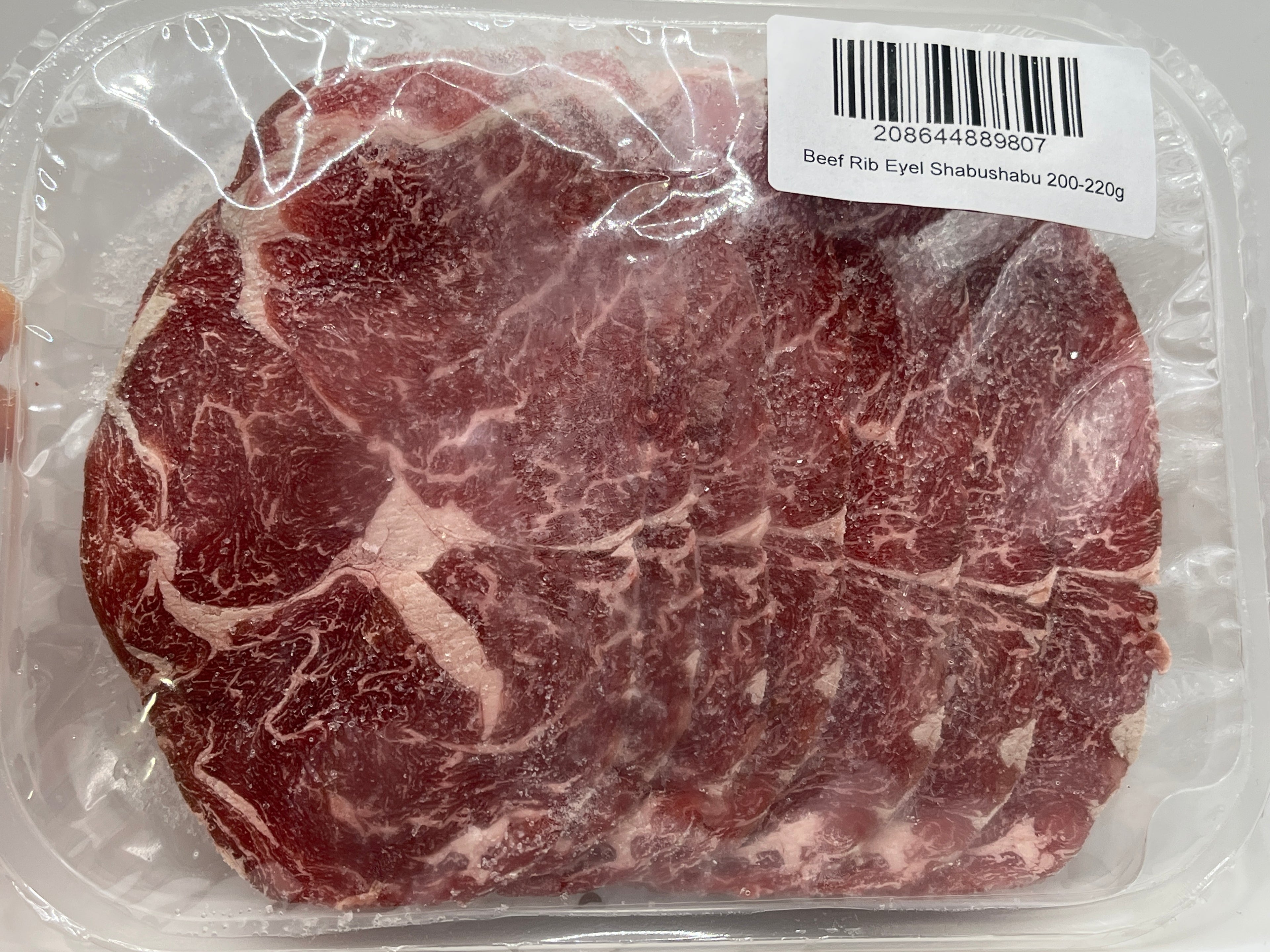 KHT Beef Rib Eye Shabushabu (about 200g) (Frozen)