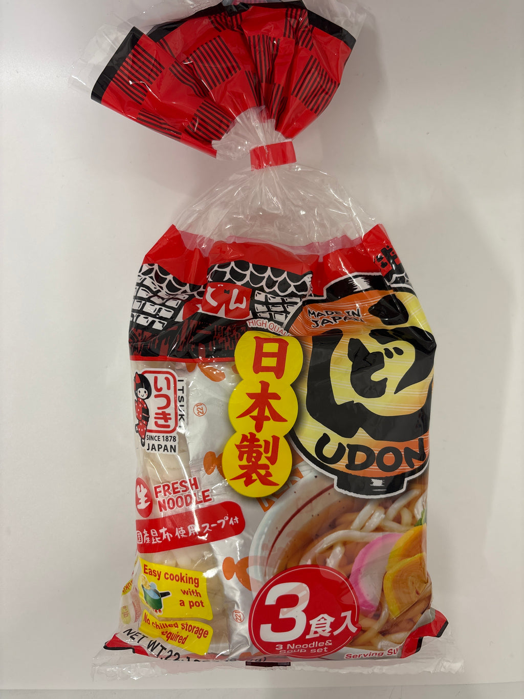 Itsuki 讚岐烏龍麵（附湯包）627g（3人份）