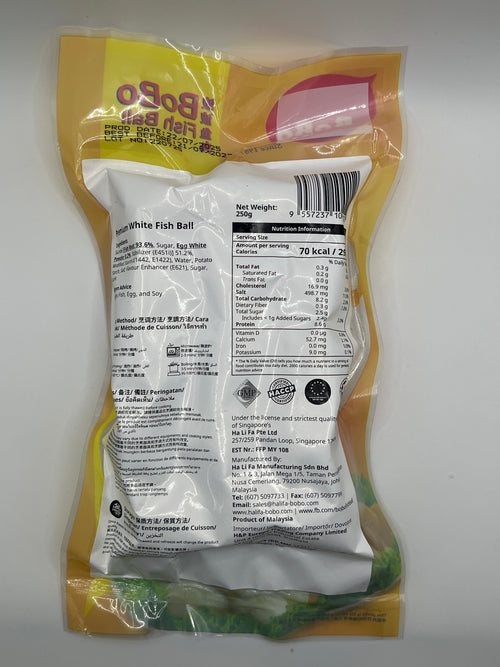 BOBO Premium White Fish Ball 250g