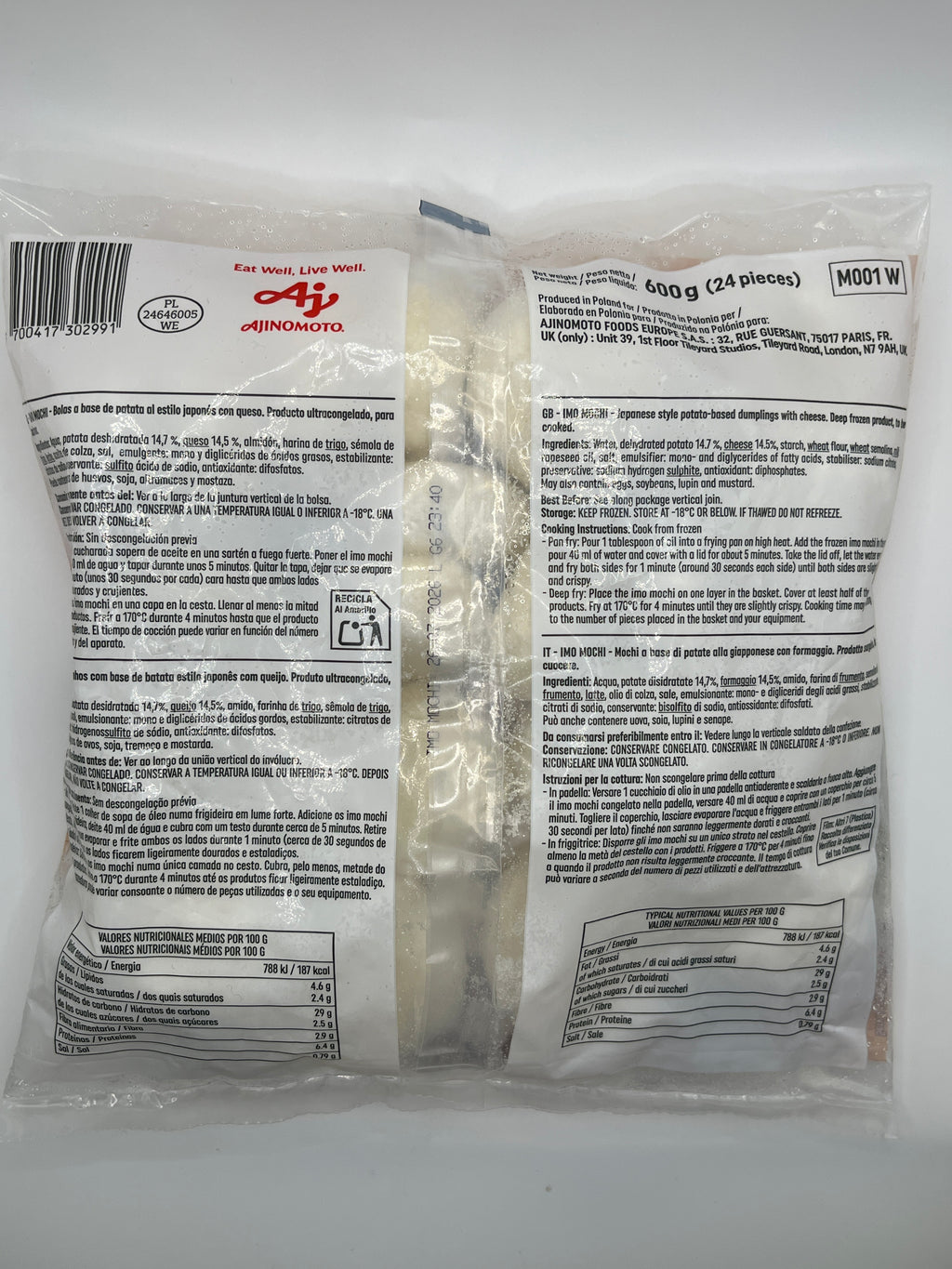 AJINOMOTO Imomochi Cheese 600g (24 pcs)