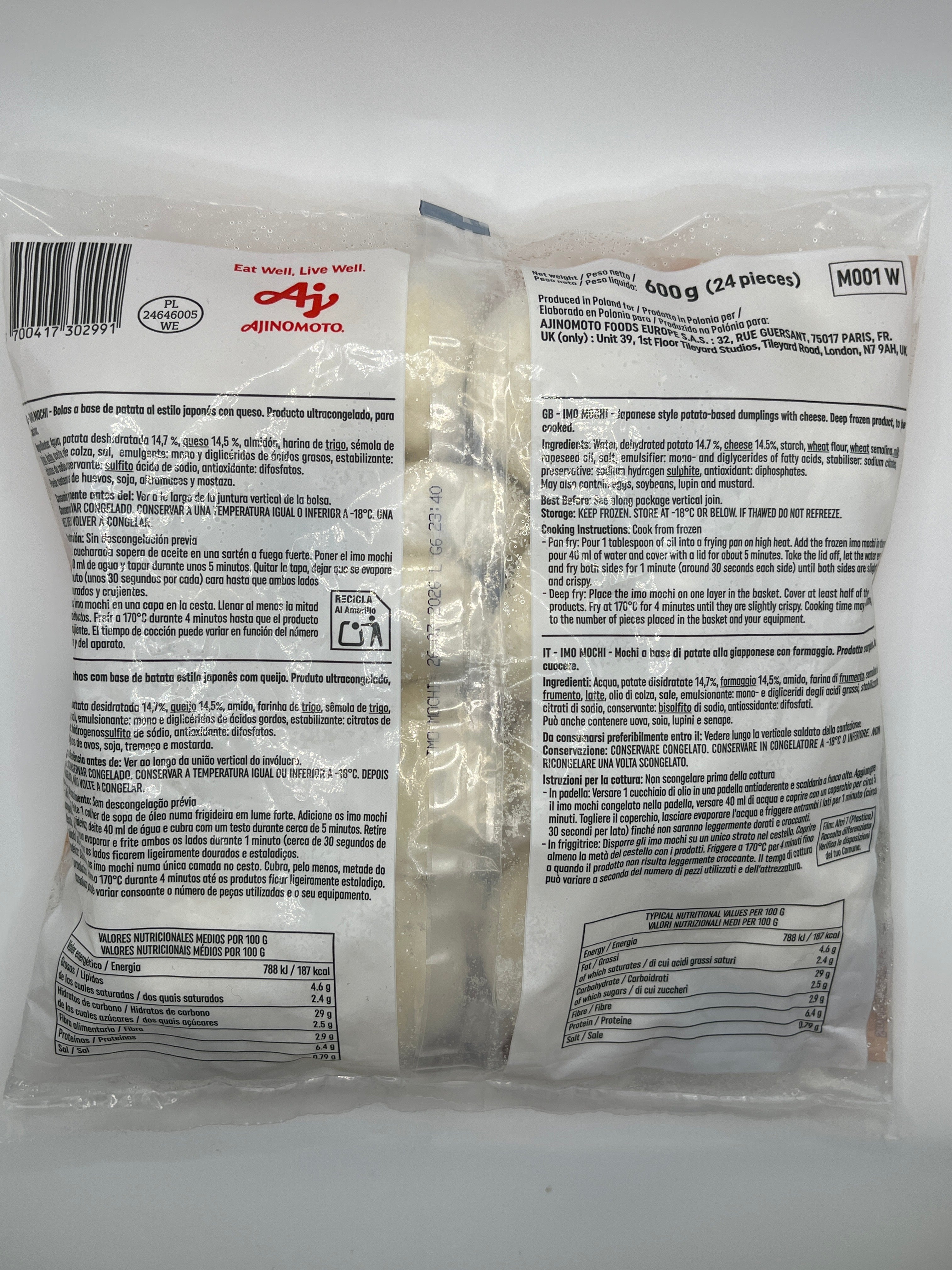 AJINOMOTO Imomochi Cheese 600g (24 pcs)