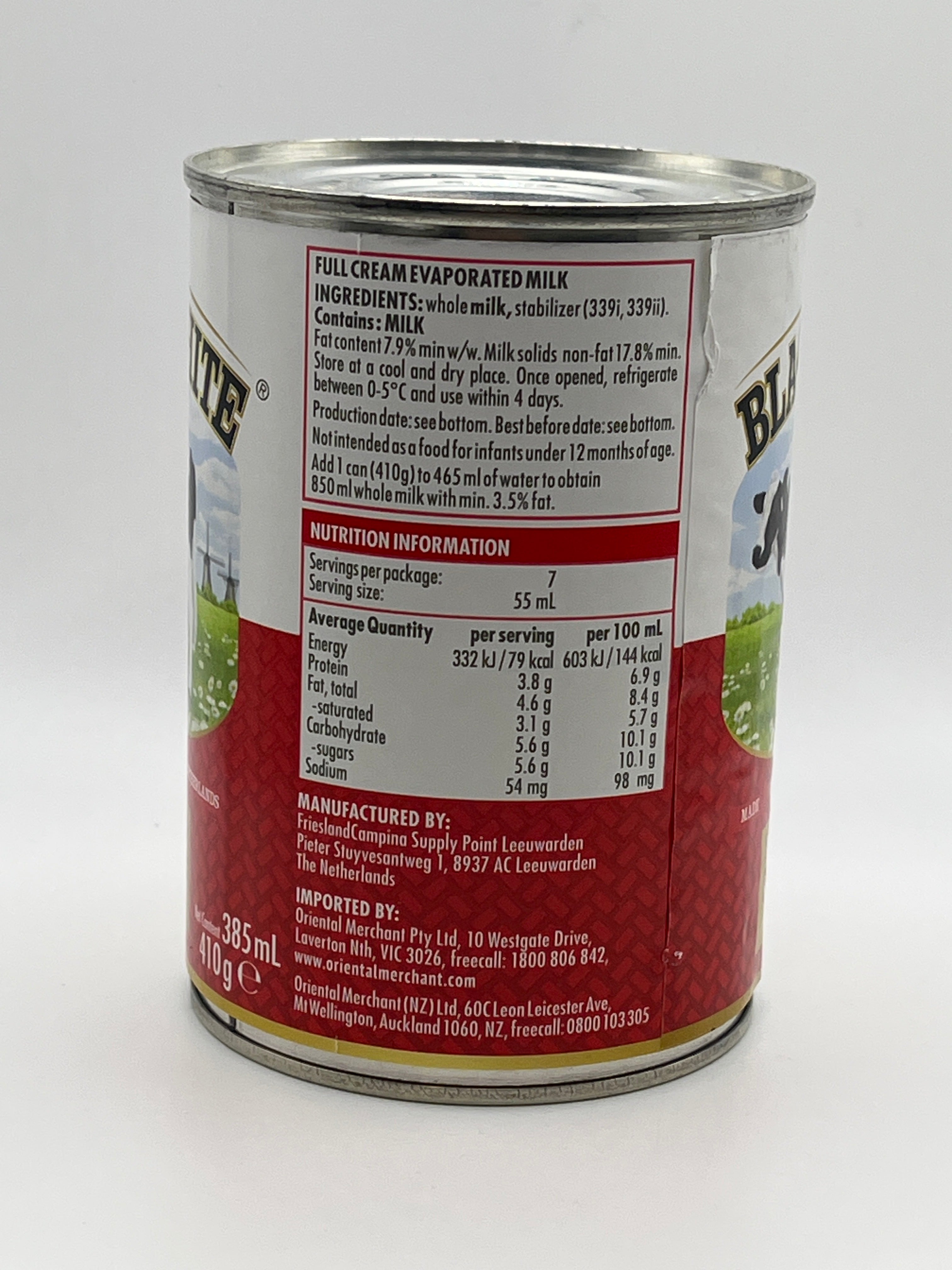 Black & White Evaporated Milk 410g