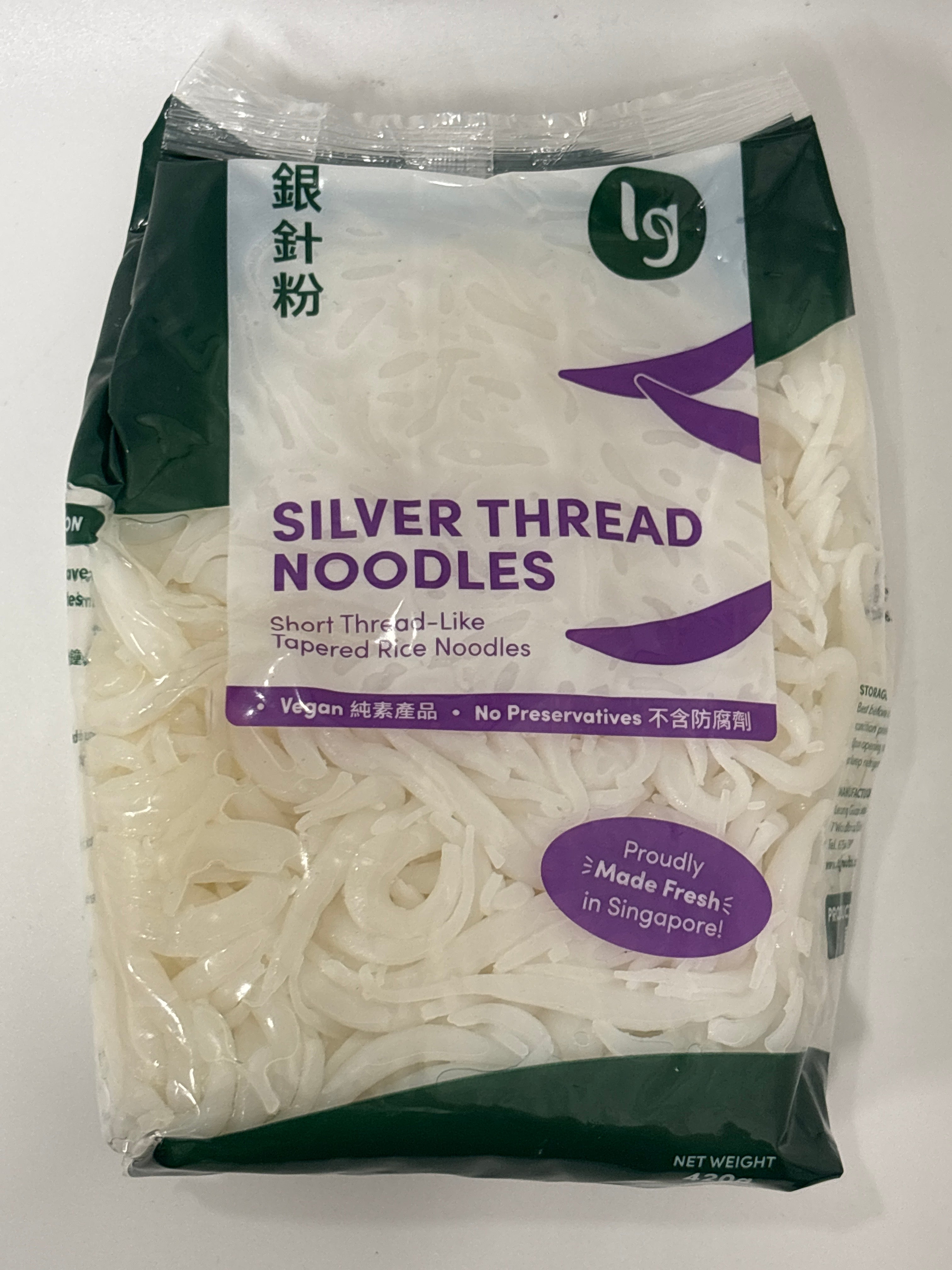 LG brand Mee Tai Bak Rice Noodles 420g (Chilled)