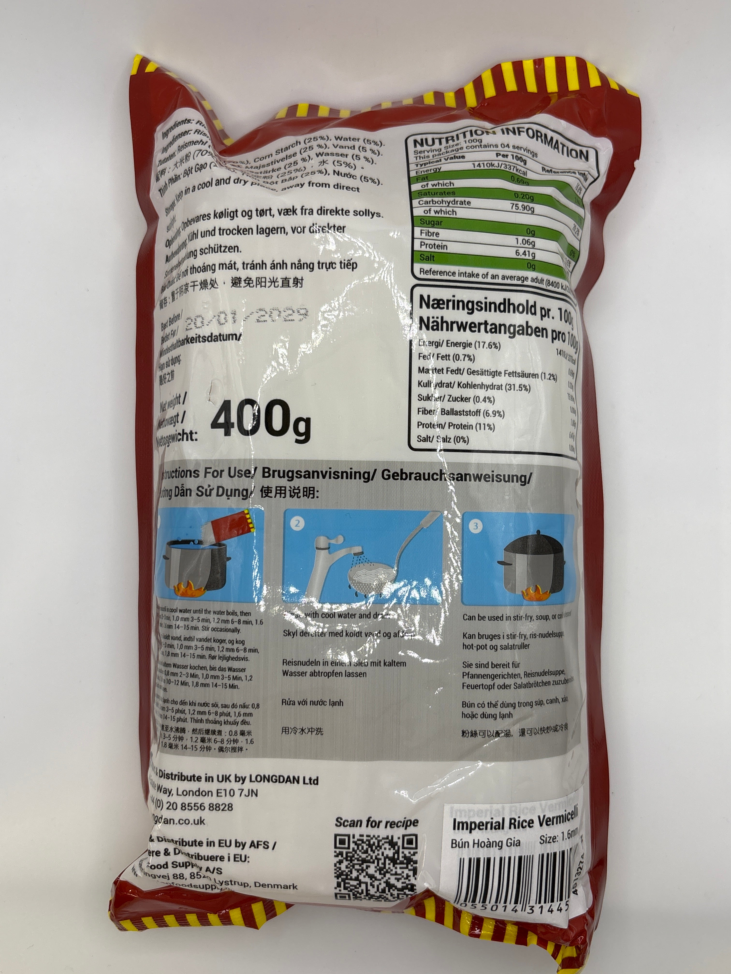 LD Imperial Rice Vermicelli 1.6mm 400g