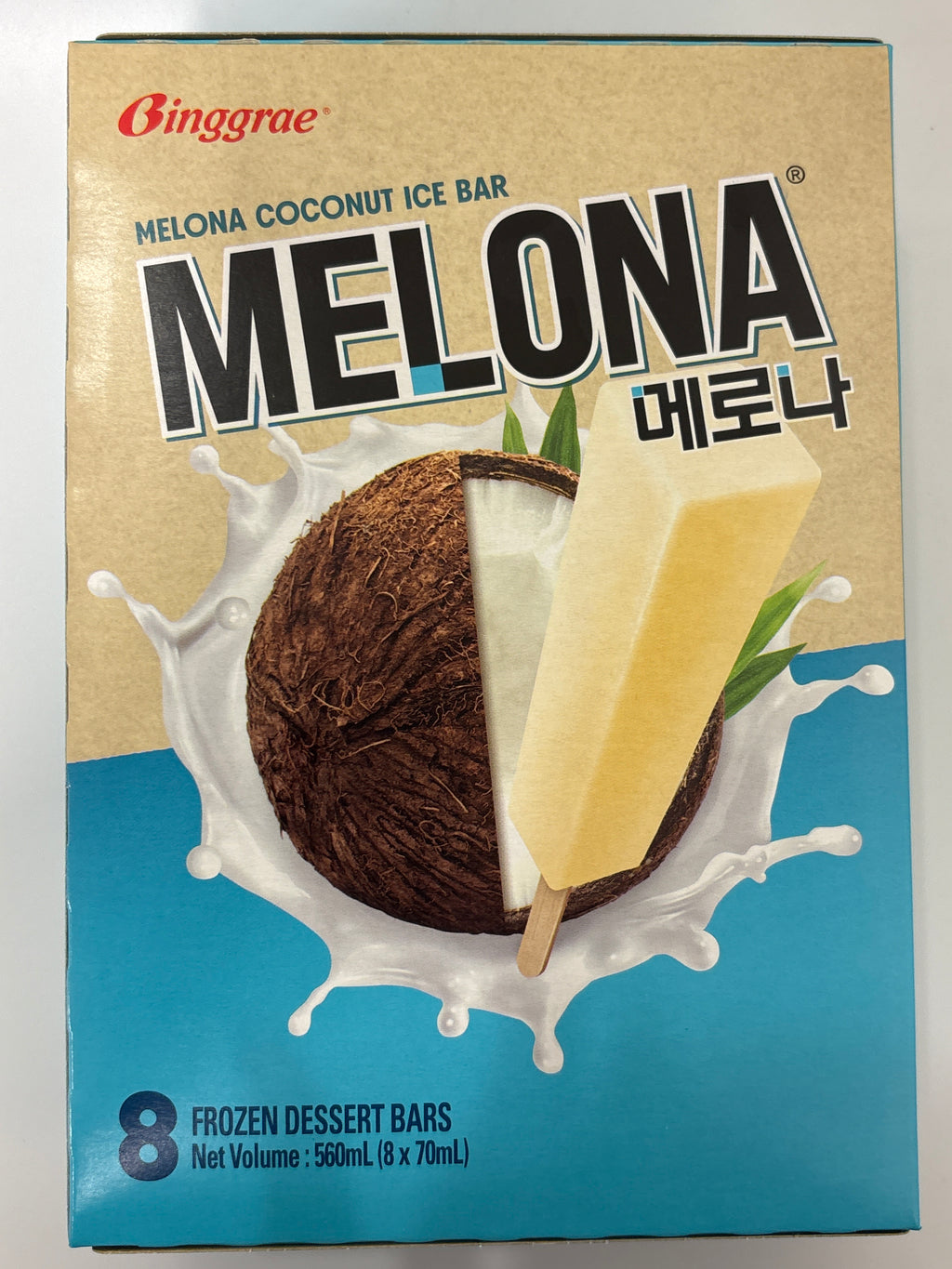 Binggrae Melona (Coconut) 70ml x 8 (Frozen)