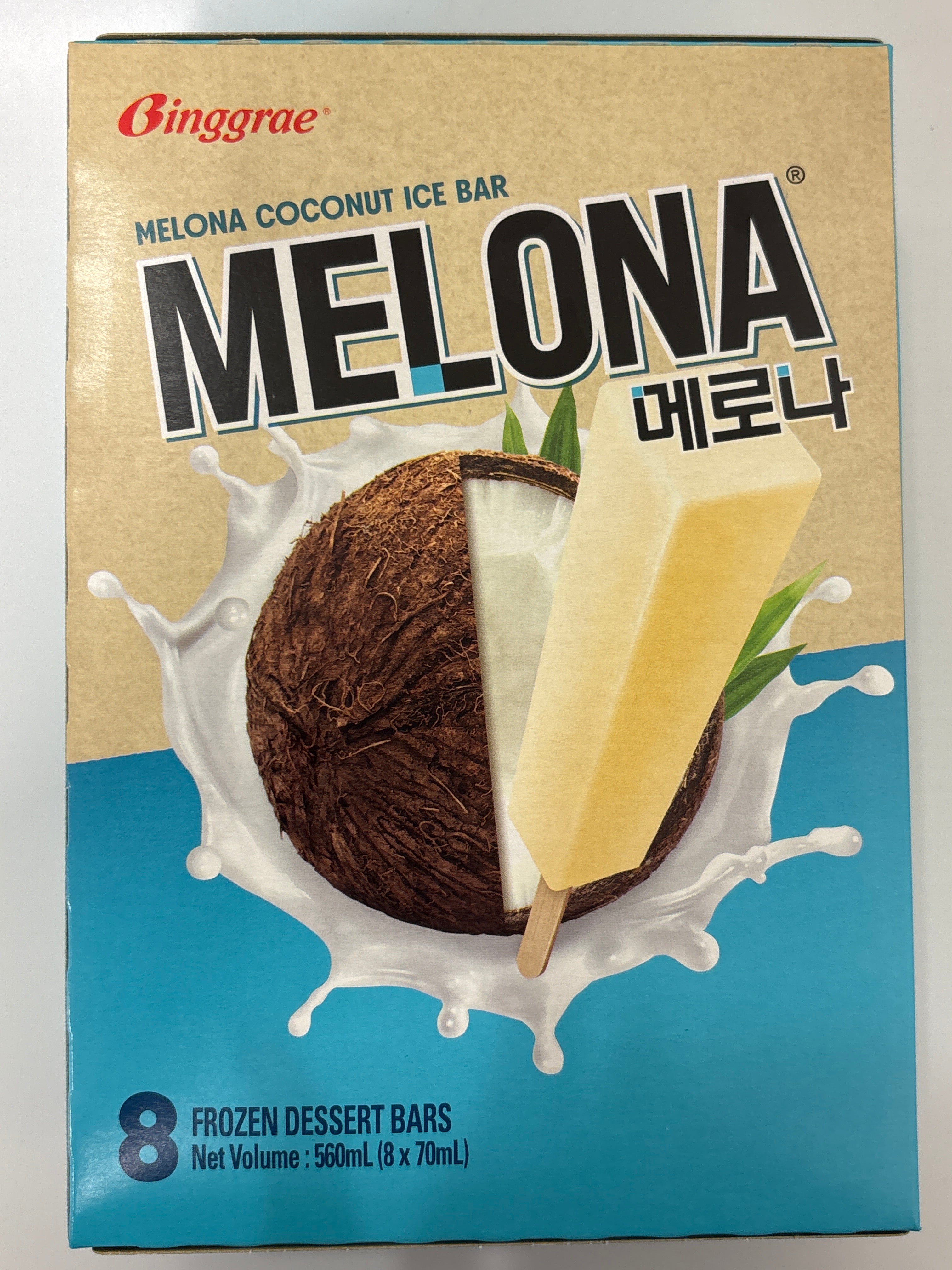 Binggrae Melona (Coconut) 70ml x 8 (Frozen)