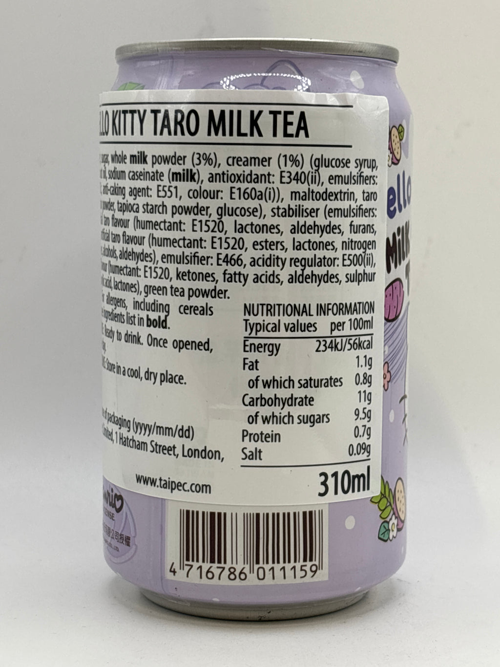 Hello Kitty Taro Milk Tea 310ml