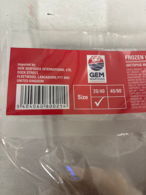 Baby Octopus Net 700g Gross 1kg