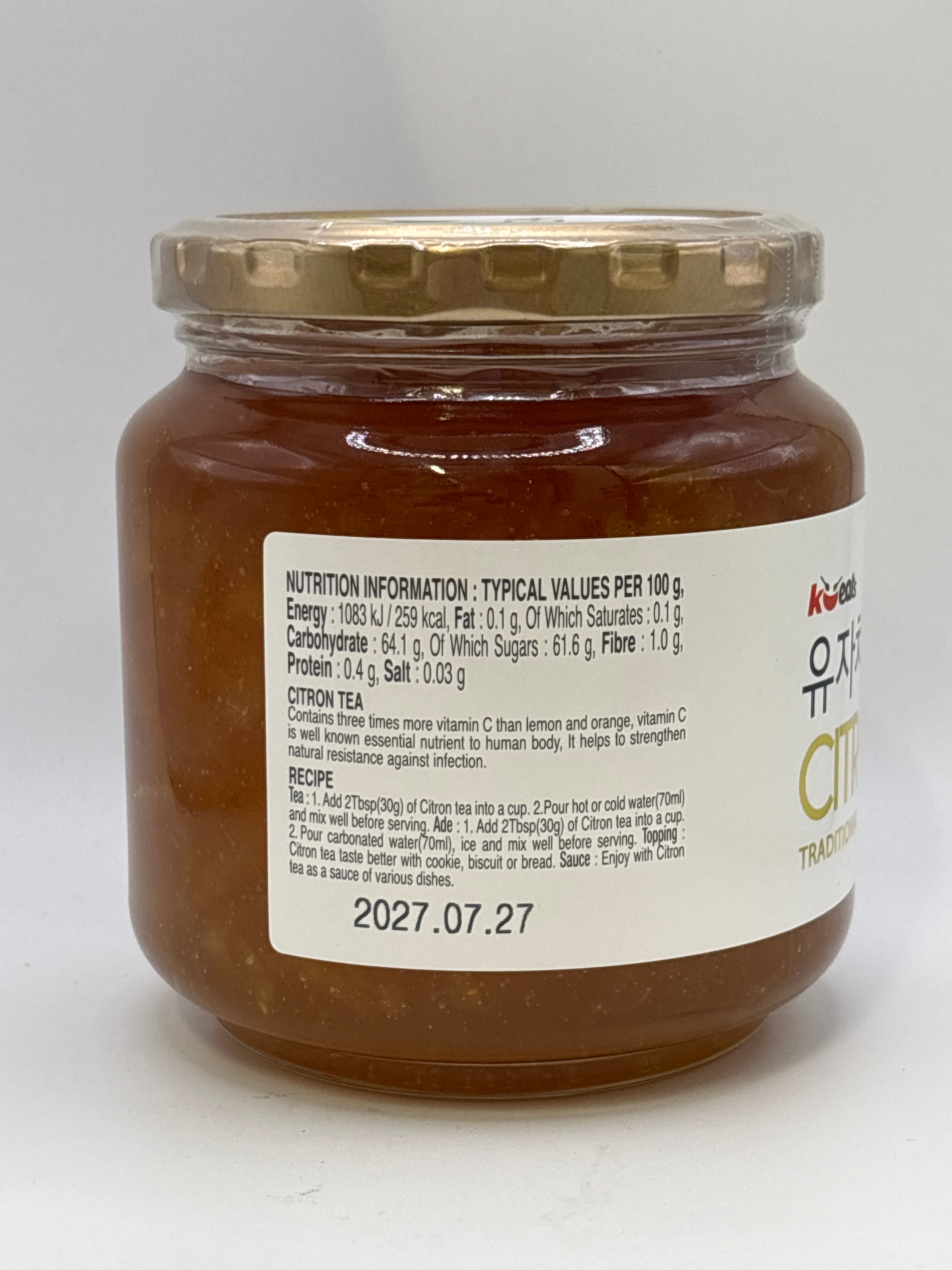 K EATS Citron Tea(Jar) 580G