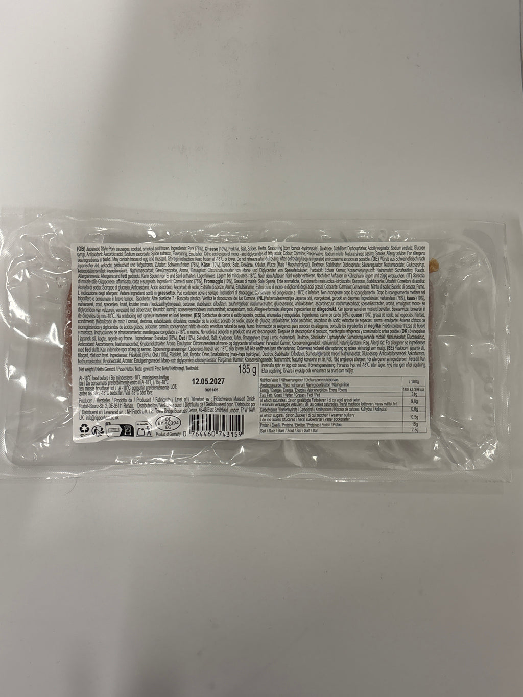 NPH Sausage w/ Chilli Cheese 185g (Frozen)