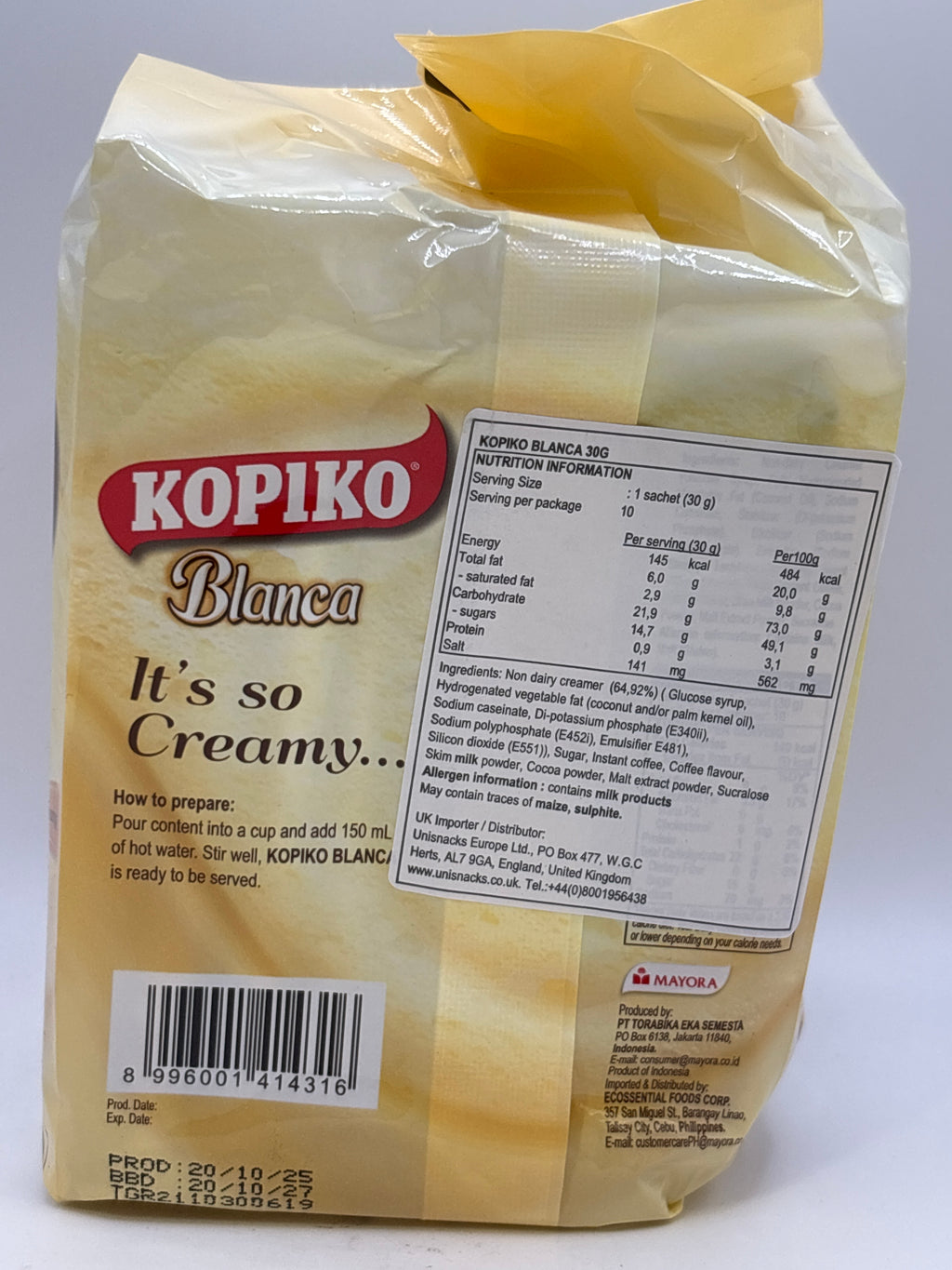 KOPIKO Cafe Blanca 10x30g