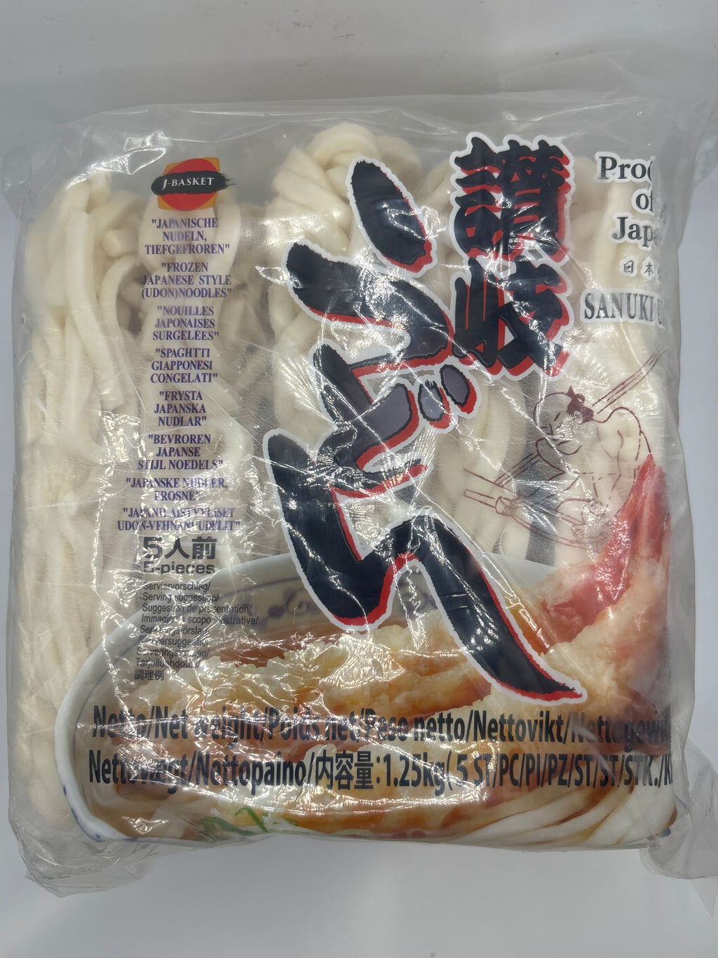 J-Basket Sanuki Udon 1.25kg (5pcs) (Frozen)