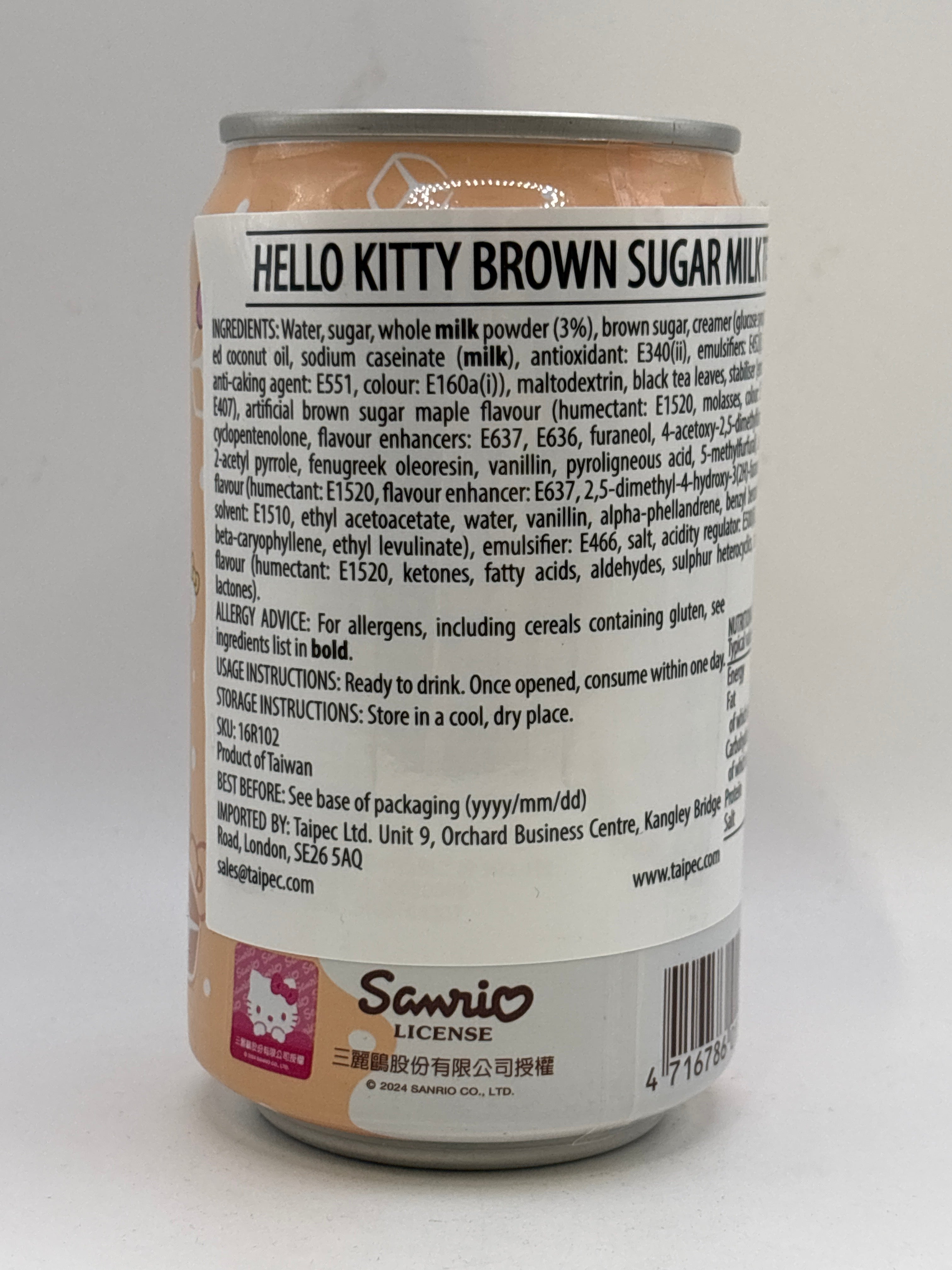 Hello Kitty Brown Sugar Milk Tea 310ml