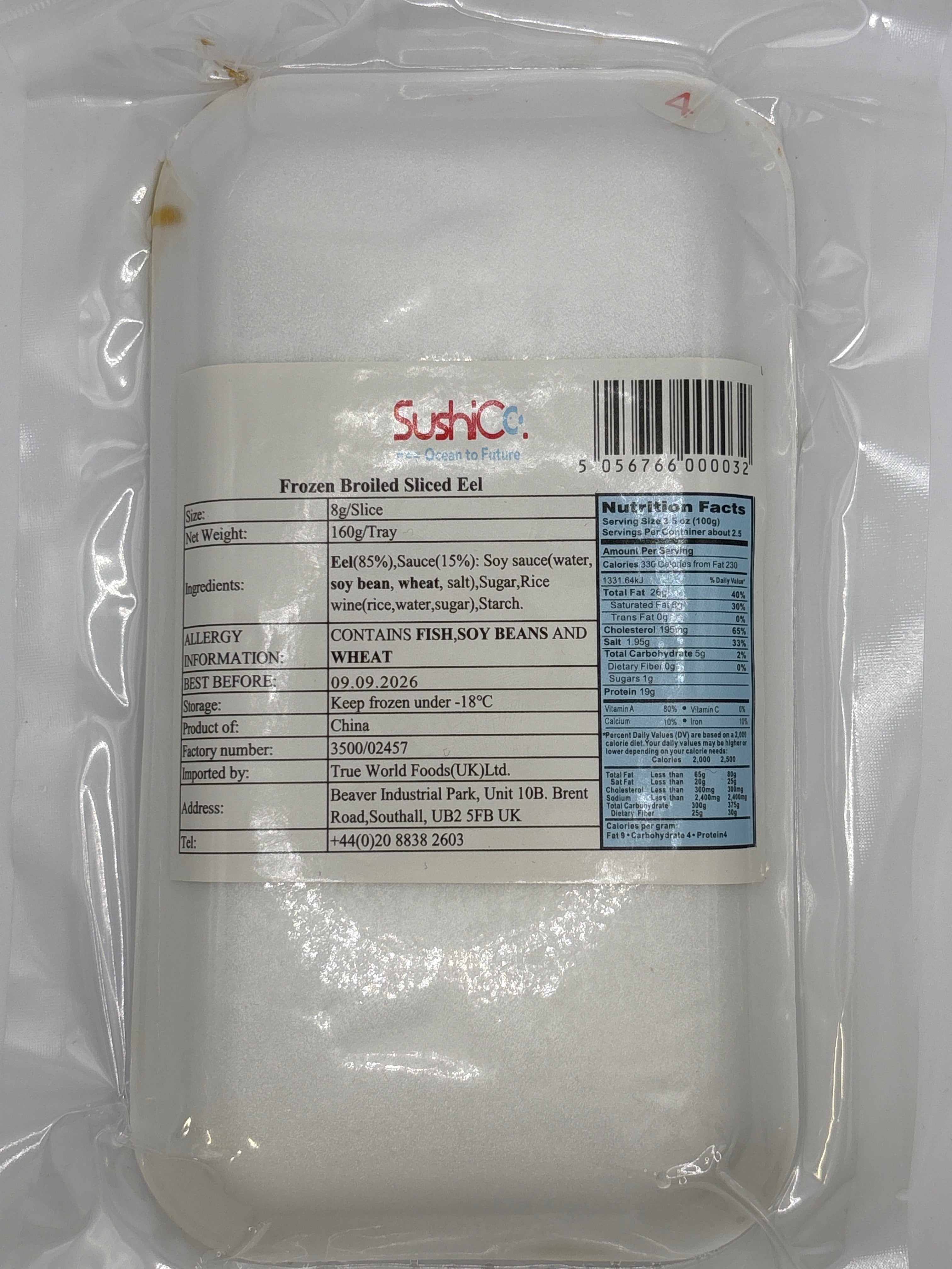 Unagi Sushi Eel Slices 160g